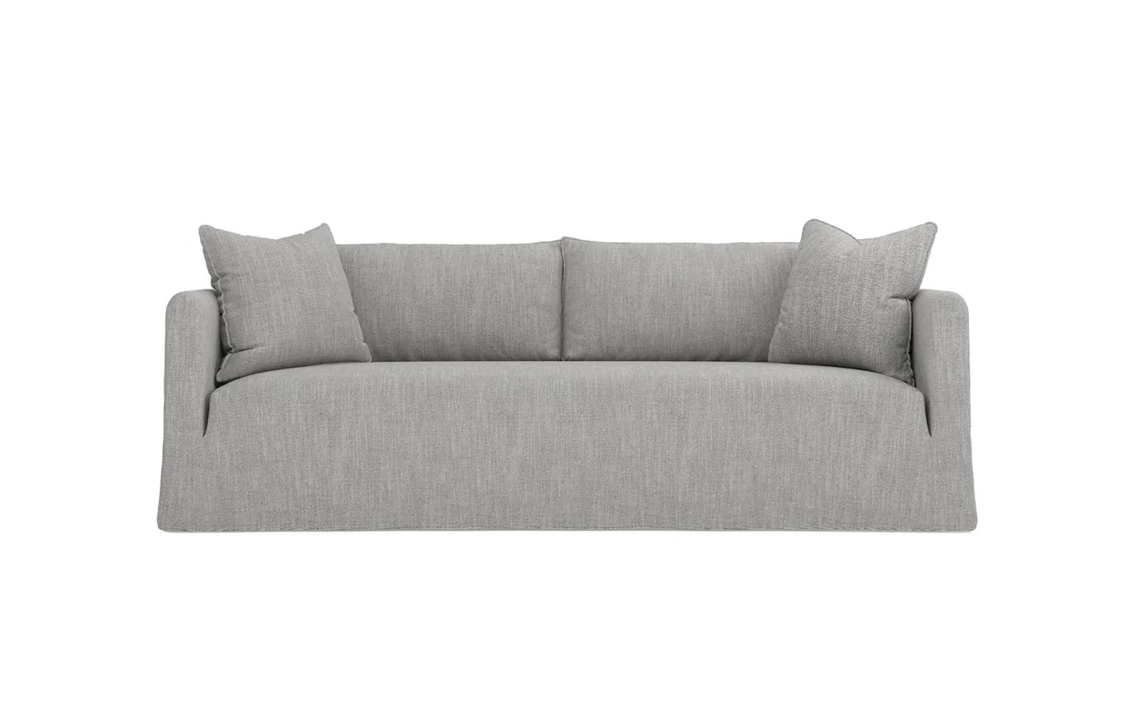 Kaoru 3-Seater Slipcovered Sofa - Nickel