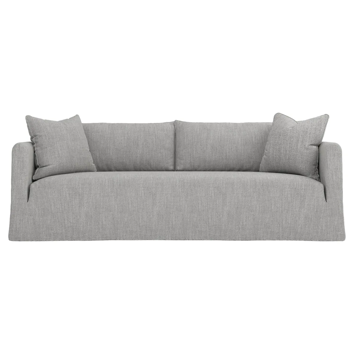 Kaoru 3-Seater Slipcovered Sofa - Nickel
