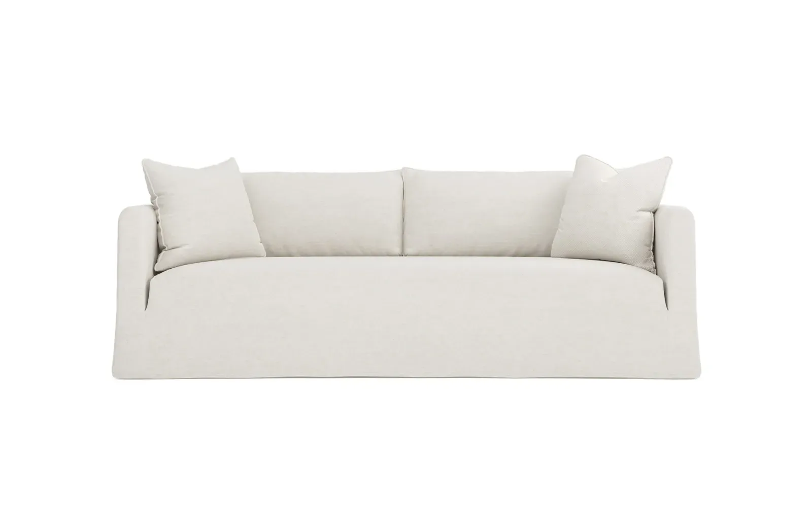 Kaoru 3-Seater Slipcovered Sofa - Pearl, Linen