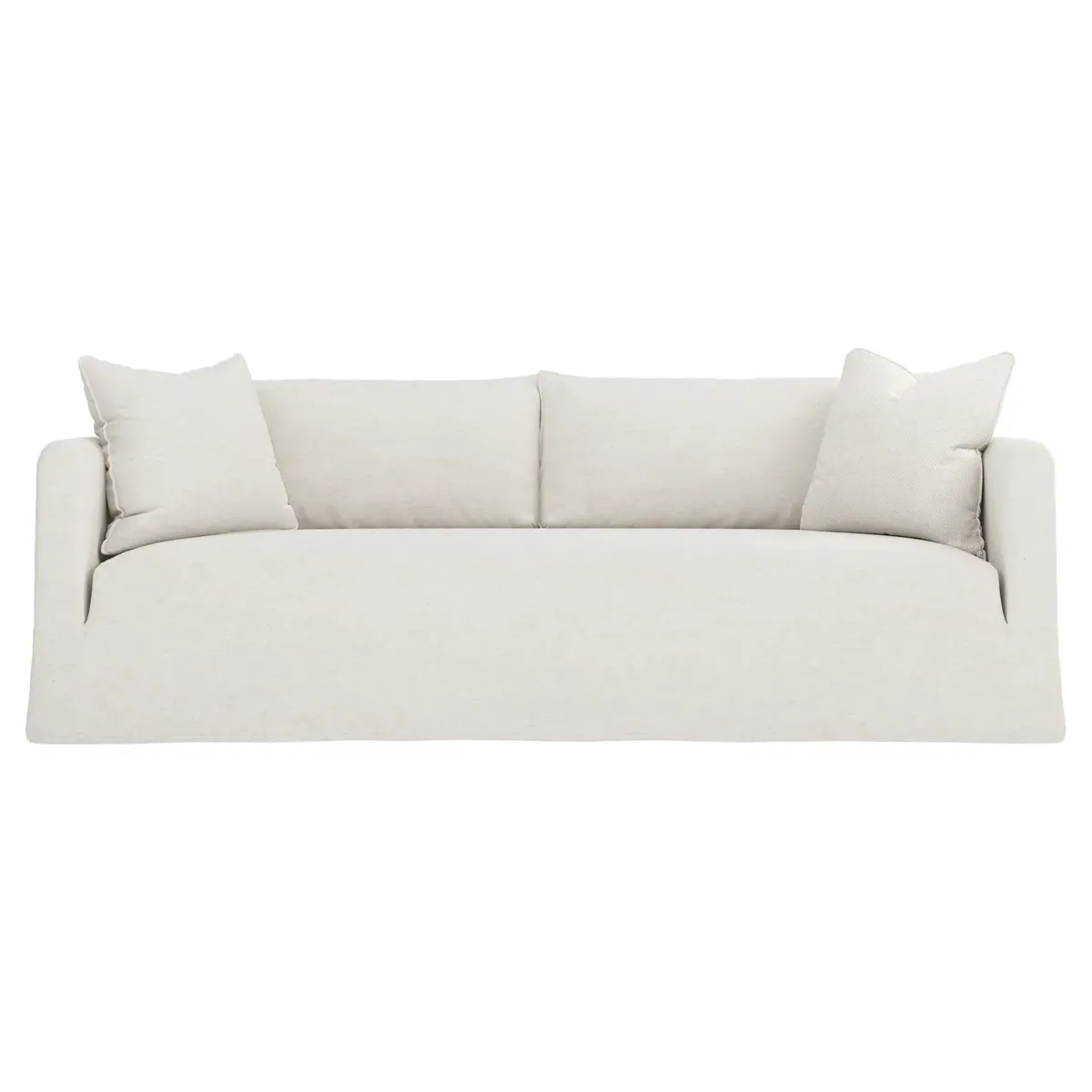 Kaoru 3-Seater Slipcovered Sofa - Pearl, Linen