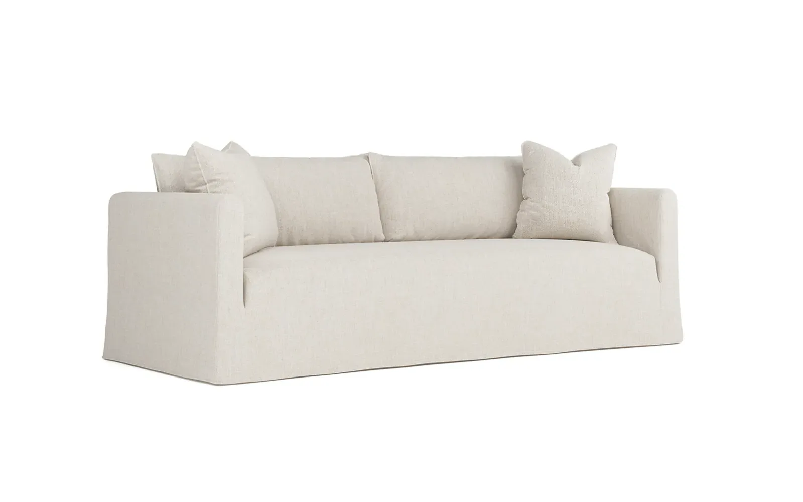 Kaoru 3-Seater Slipcovered Sofa - Sea Salt