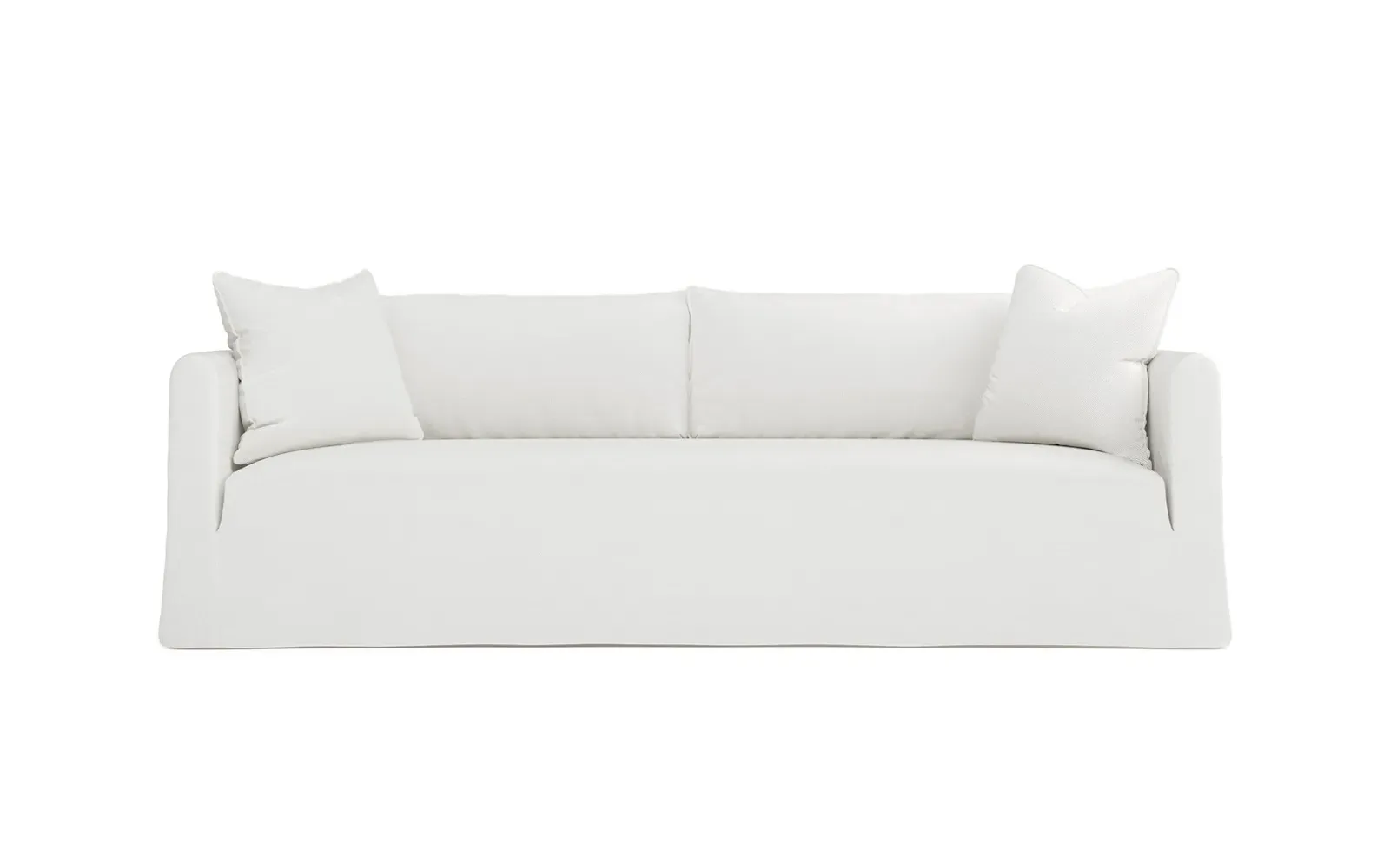 Kaoru 3-Seater Slipcovered Sofa - Snow