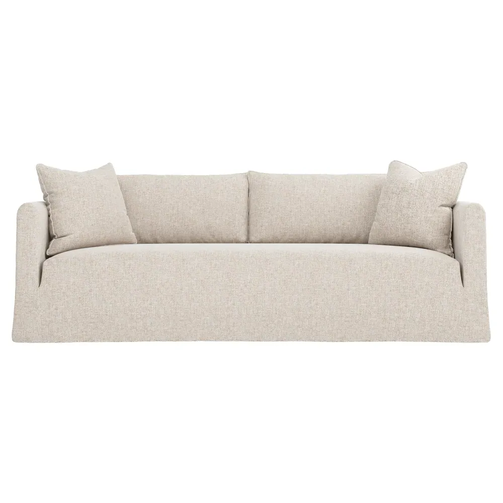 Kaoru 3-Seater Slipcovered Sofa - Straw