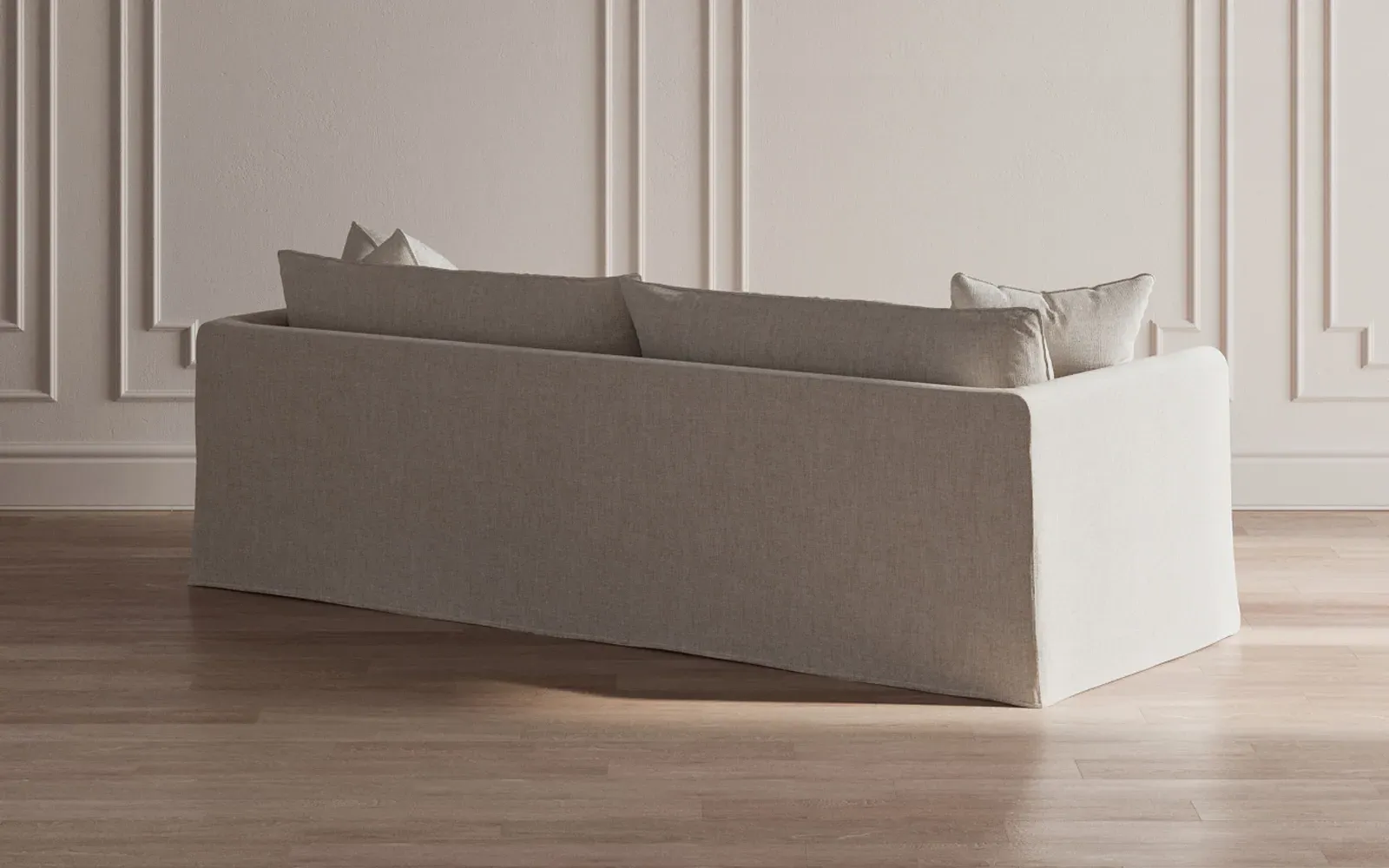 Kaoru 96-Inch Slipcovered Sofa - Frost