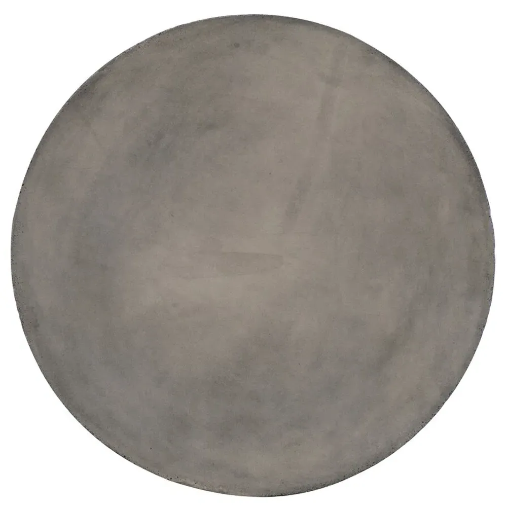 Karen Round Outdoor Side Table - Dark Grey, Concrete