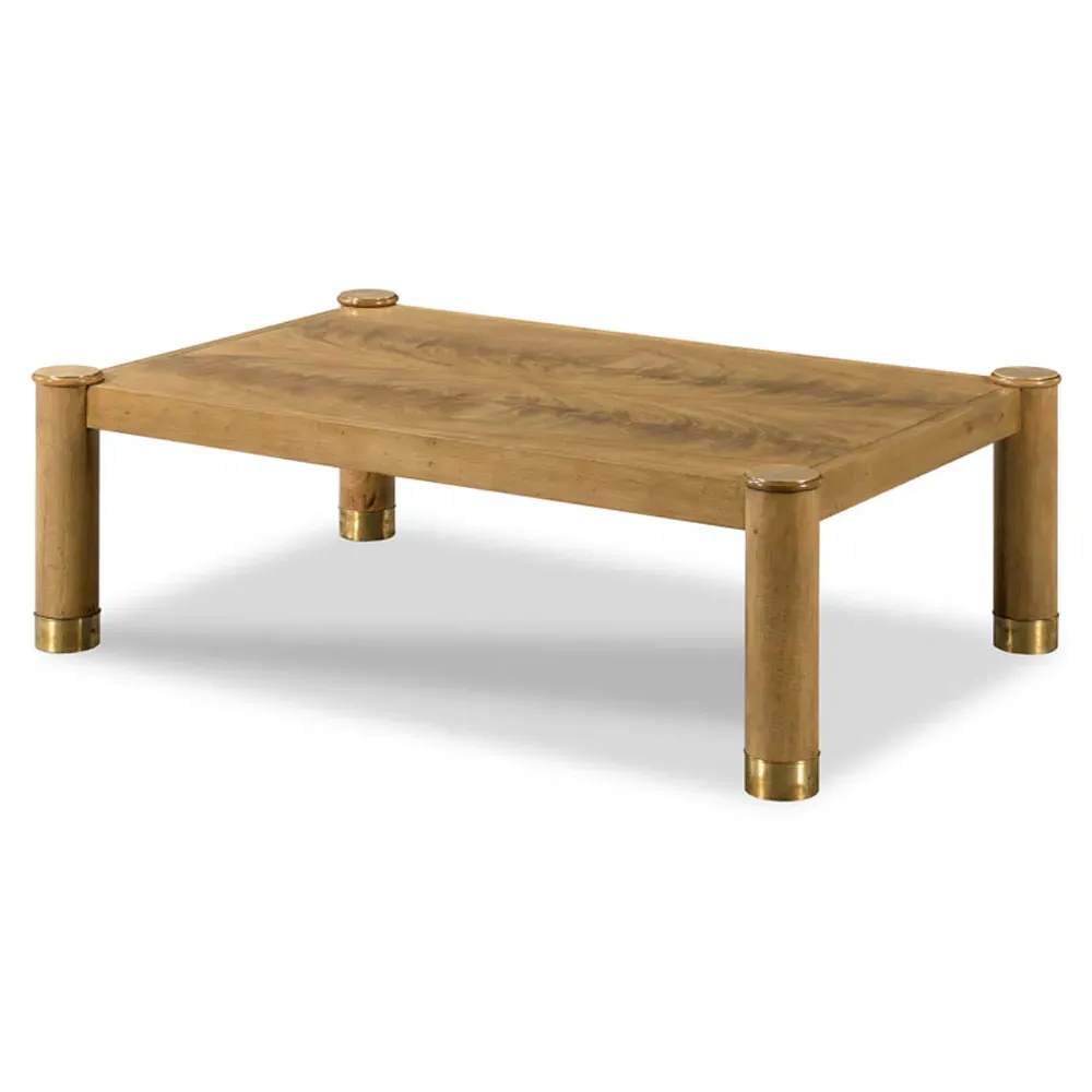 Karla Rectangular Coffee Table - Brown, Wood