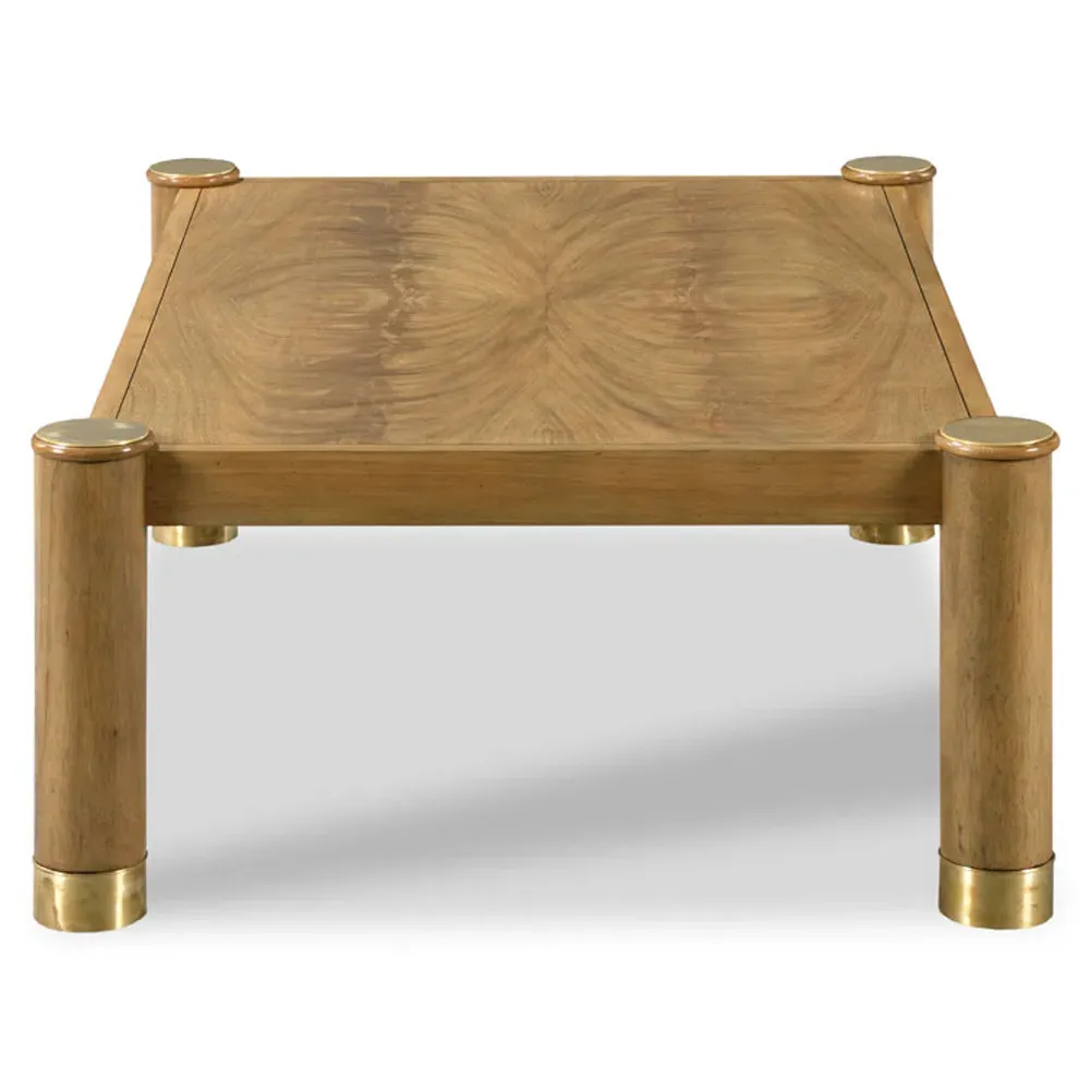 Karla Rectangular Coffee Table - Brown, Wood