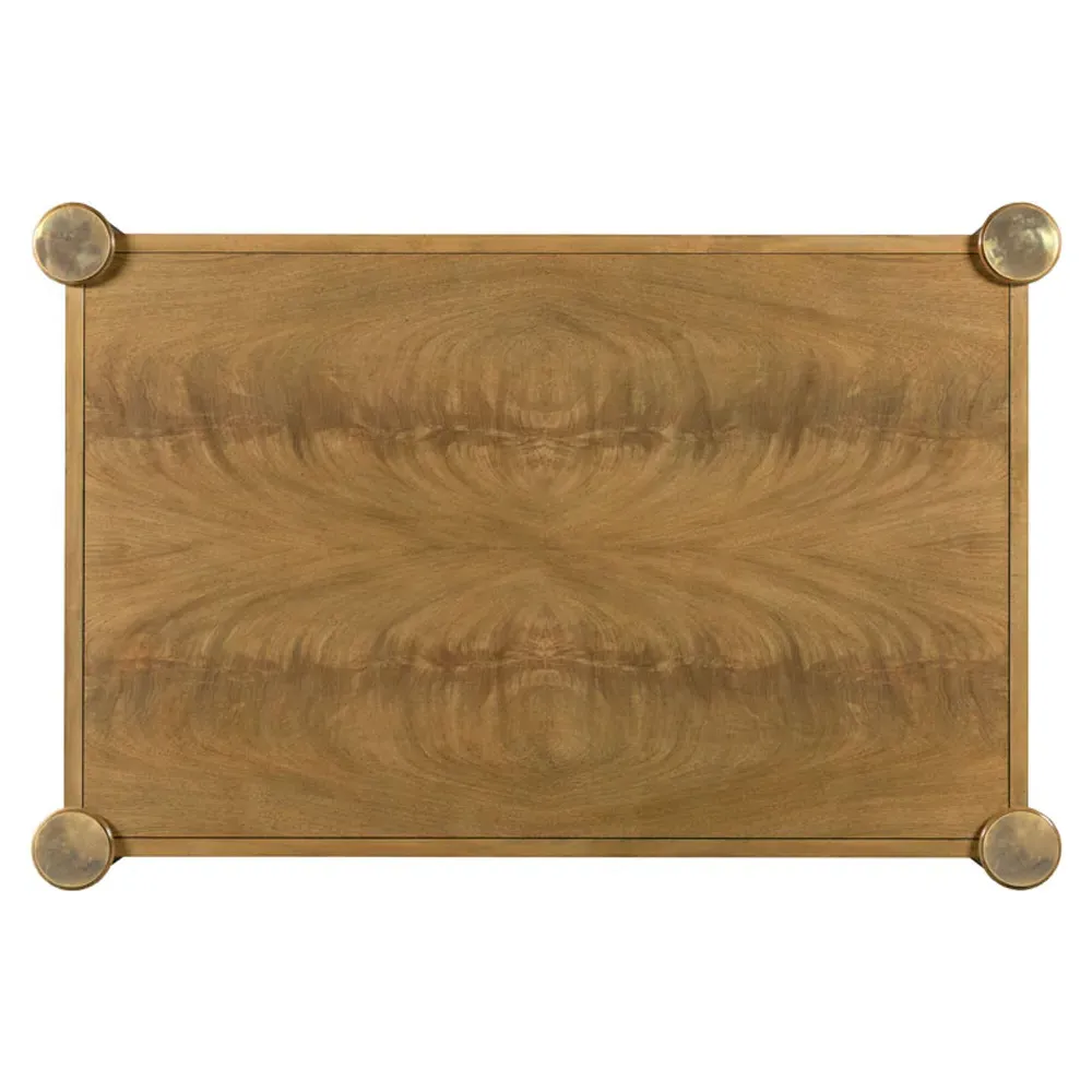 Karla Rectangular Coffee Table - Brown, Wood