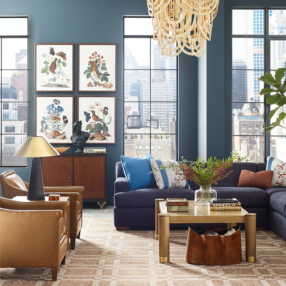 Karla Rectangular Coffee Table - Brown, Wood