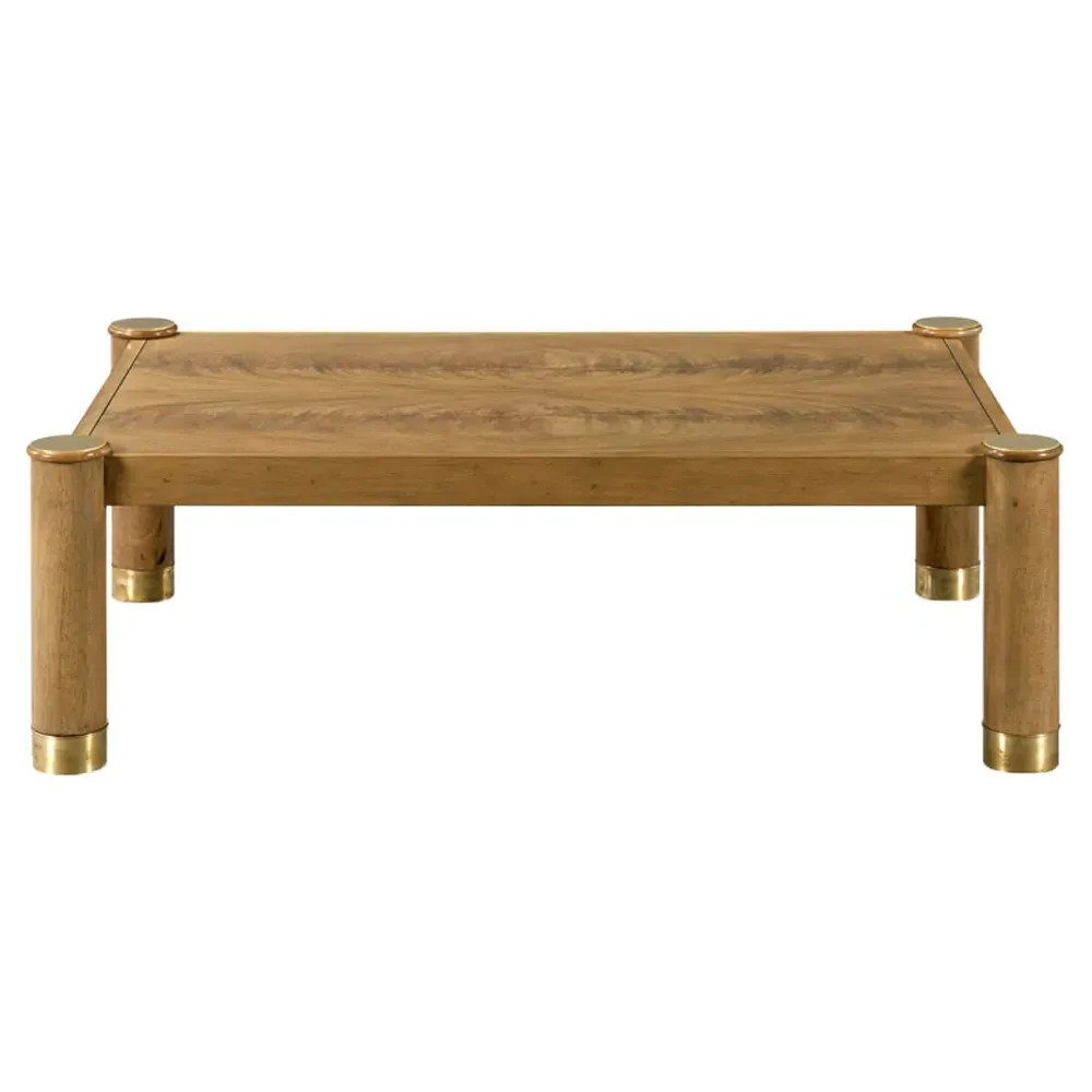 Karla Rectangular Coffee Table - Brown, Wood image