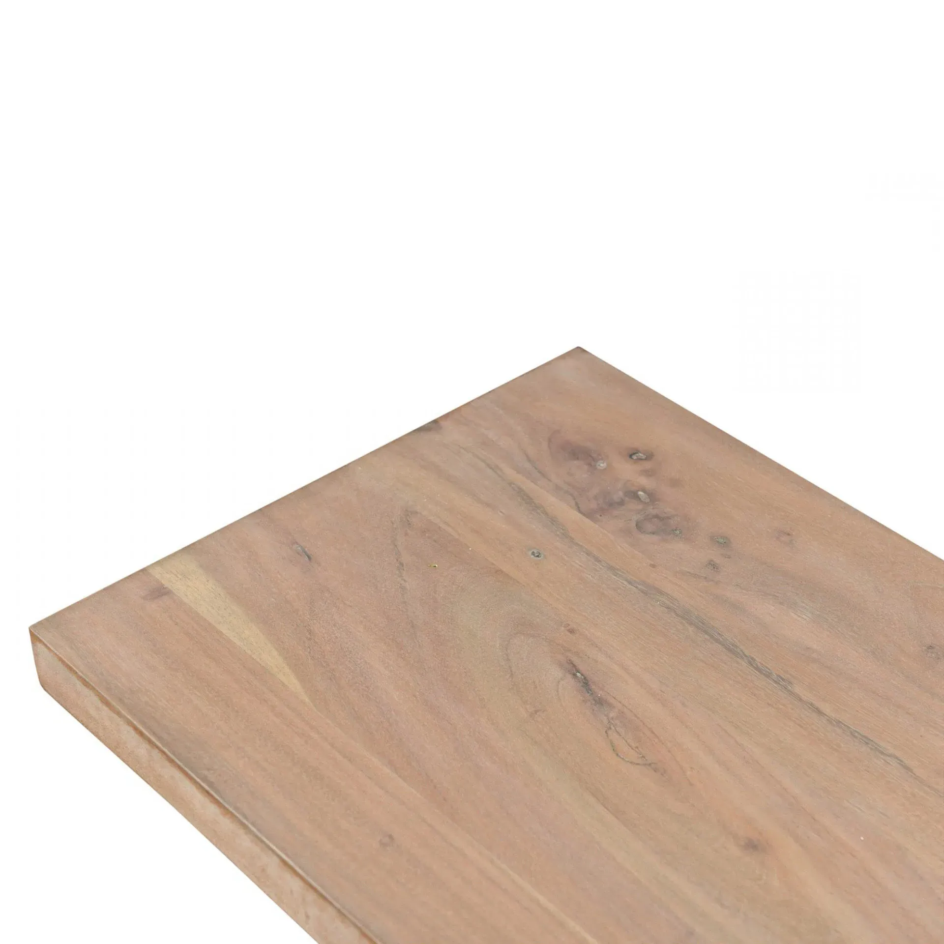 Karlee Dining Bench - White, Acacia Wood