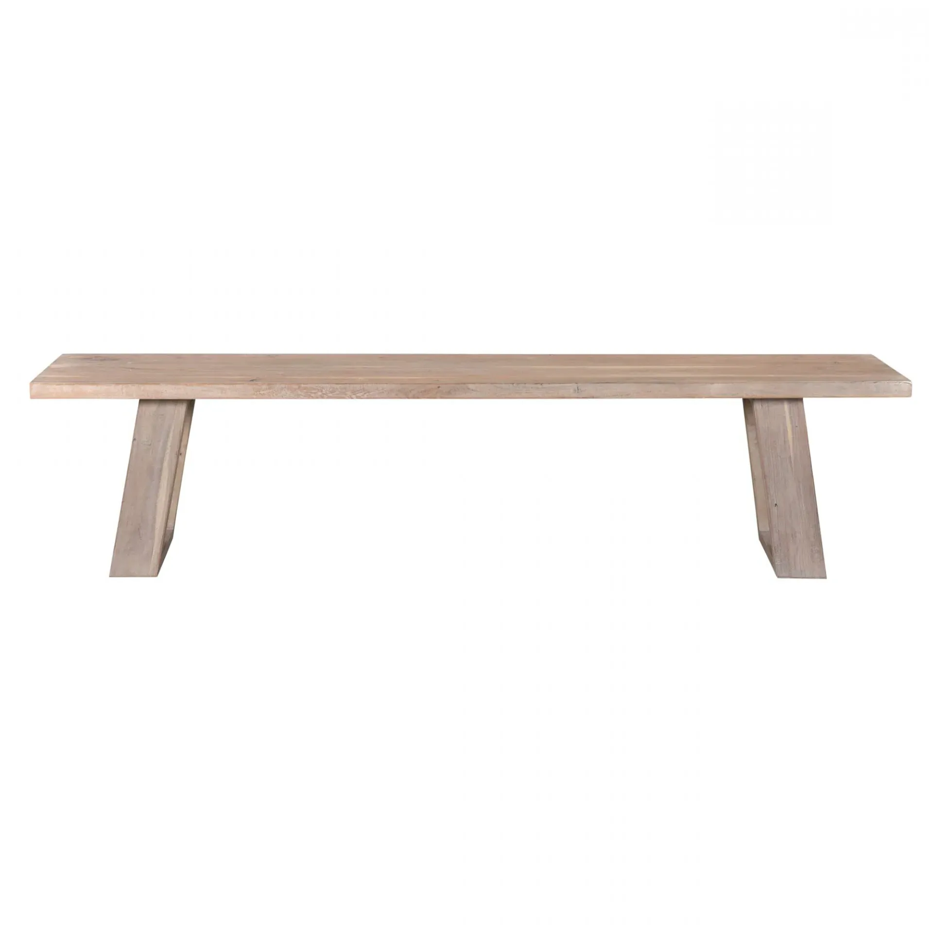Karlee Dining Bench - White, Acacia Wood image