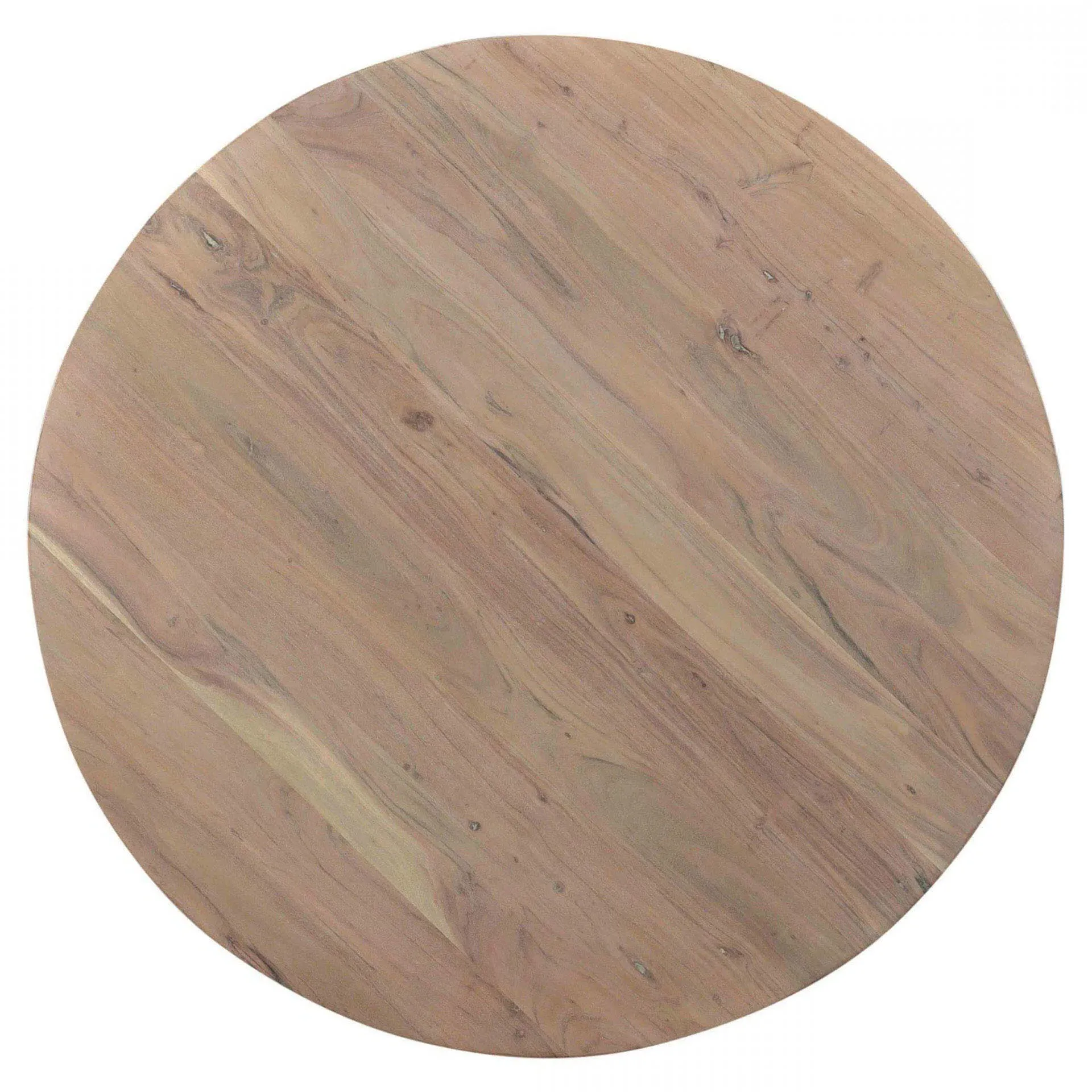 Karlee Round Dining Table - White, Acacia Wood