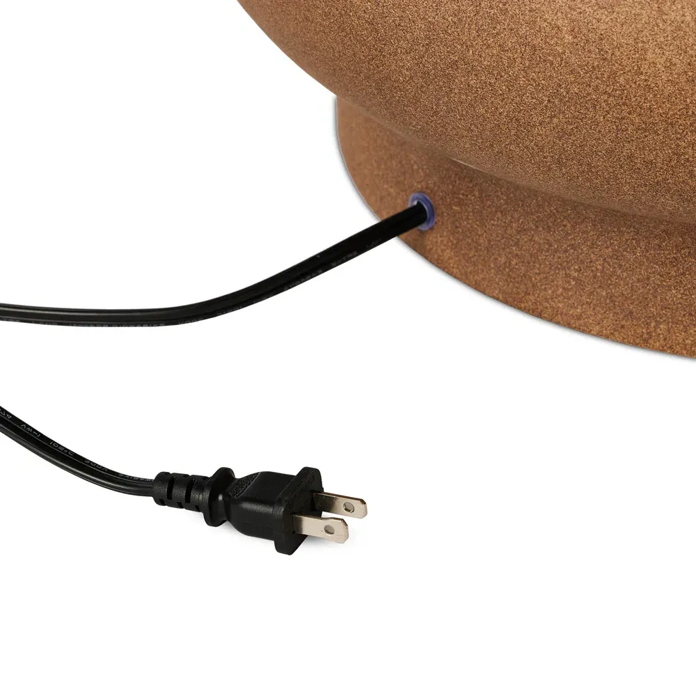 Karson Ceramic Table Lamp - Dark Sand Brown