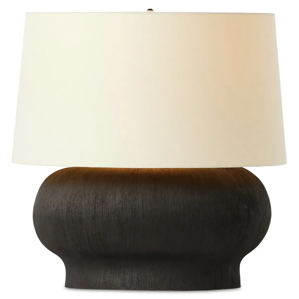Karson Ceramic Table Lamp - Matte Black
