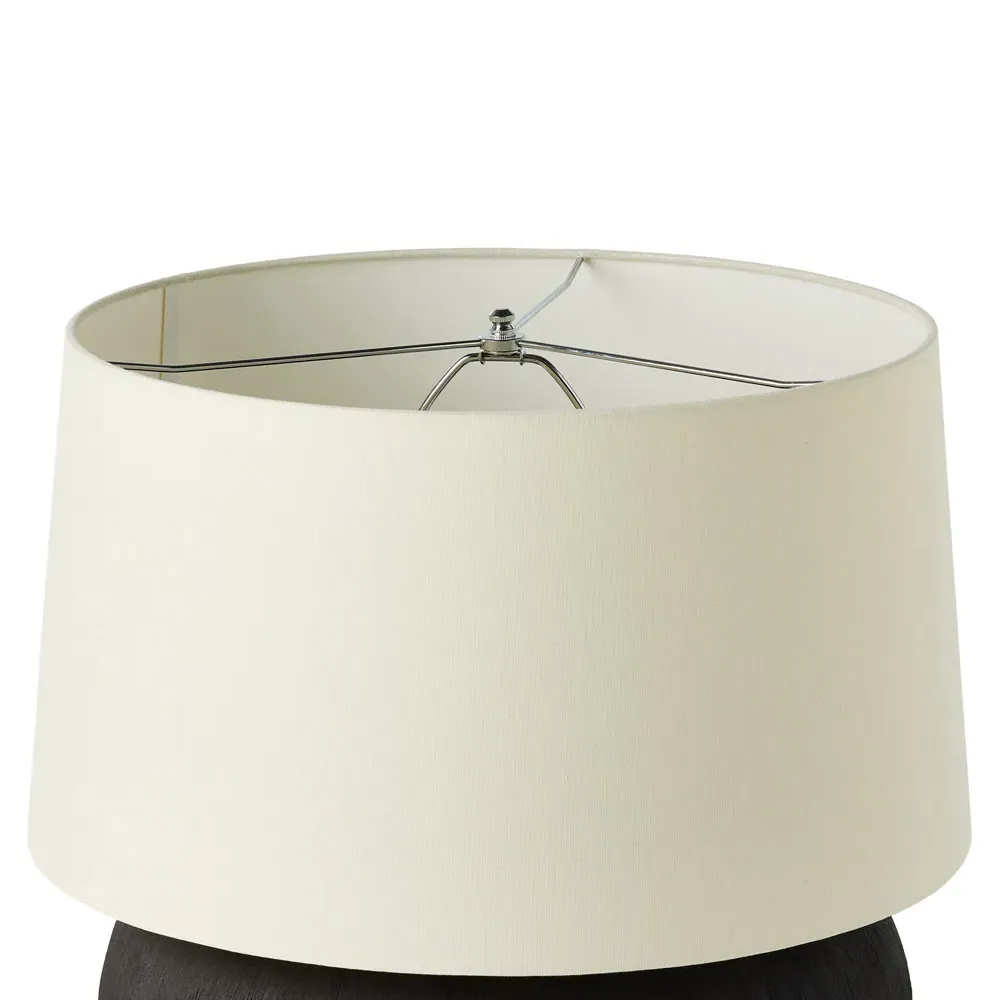 Karson Ceramic Table Lamp - Matte Black