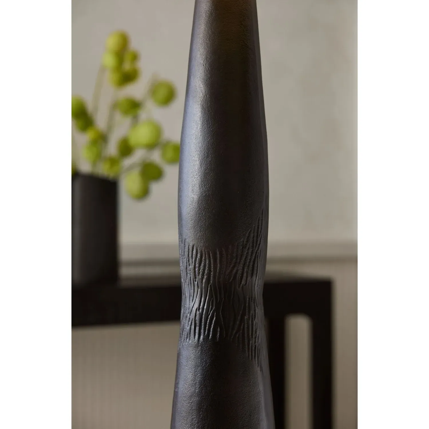 Kash Coastal Column Floor Lamp - Antique Brown, Aluminum