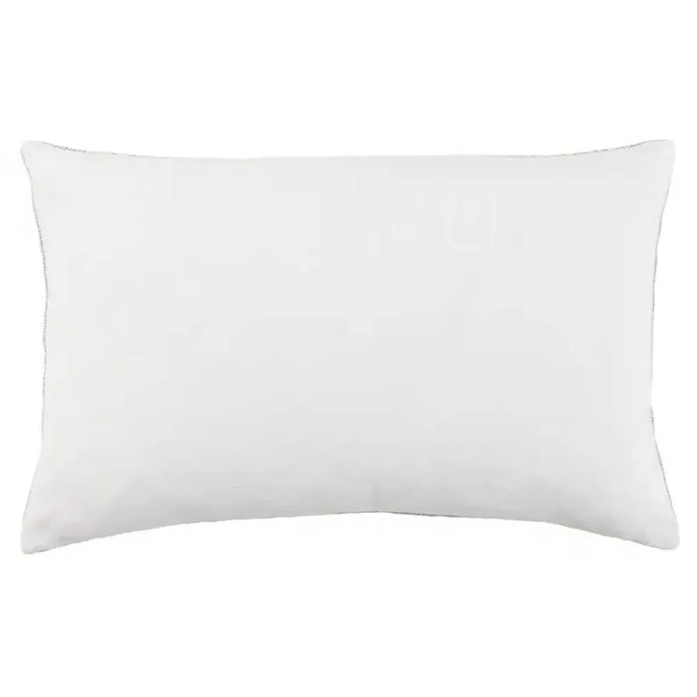 Katara Striped Indoor Outdoor Lumbar Pillow - Grey, PET Yarn