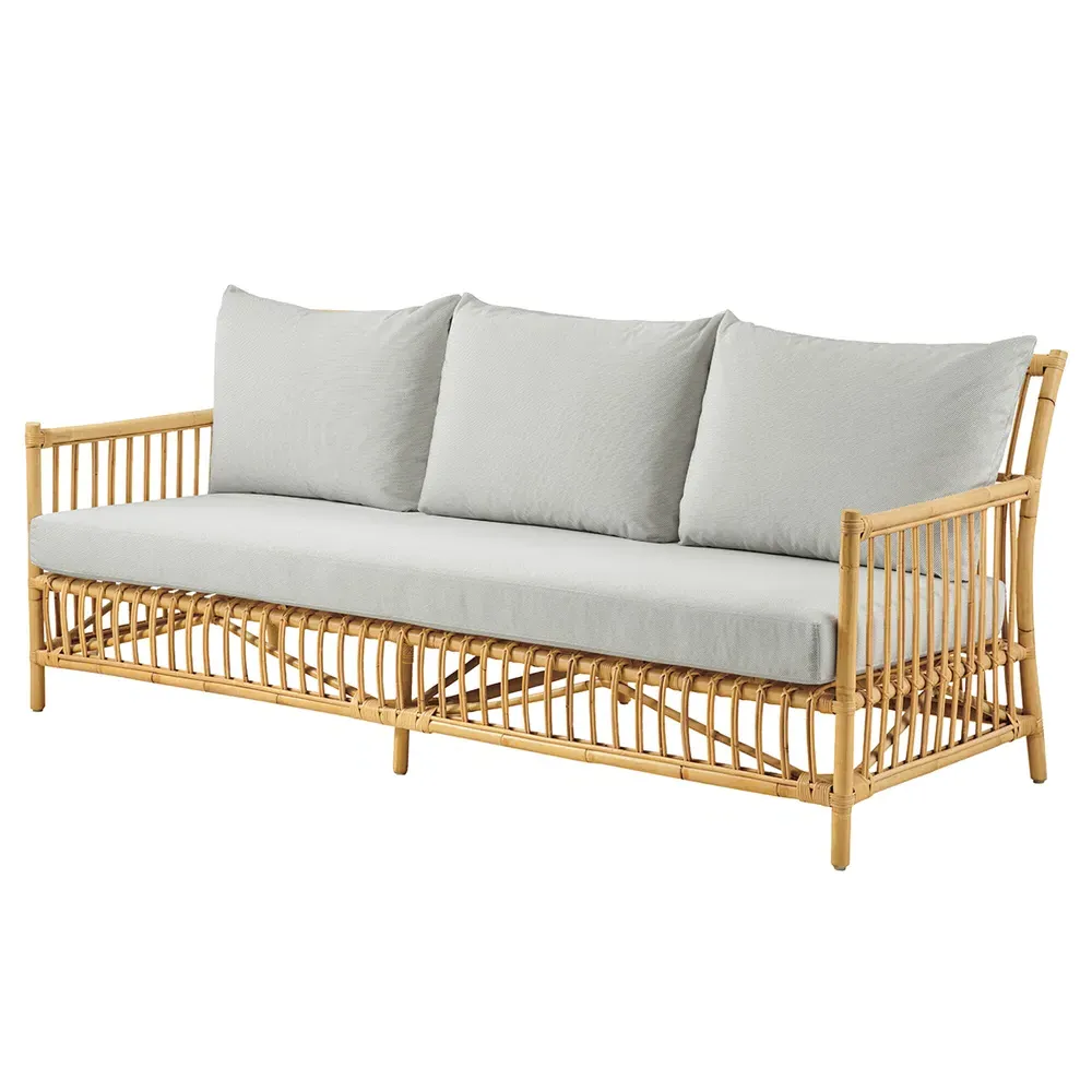 Katelyn Rattan Sofa - Grey