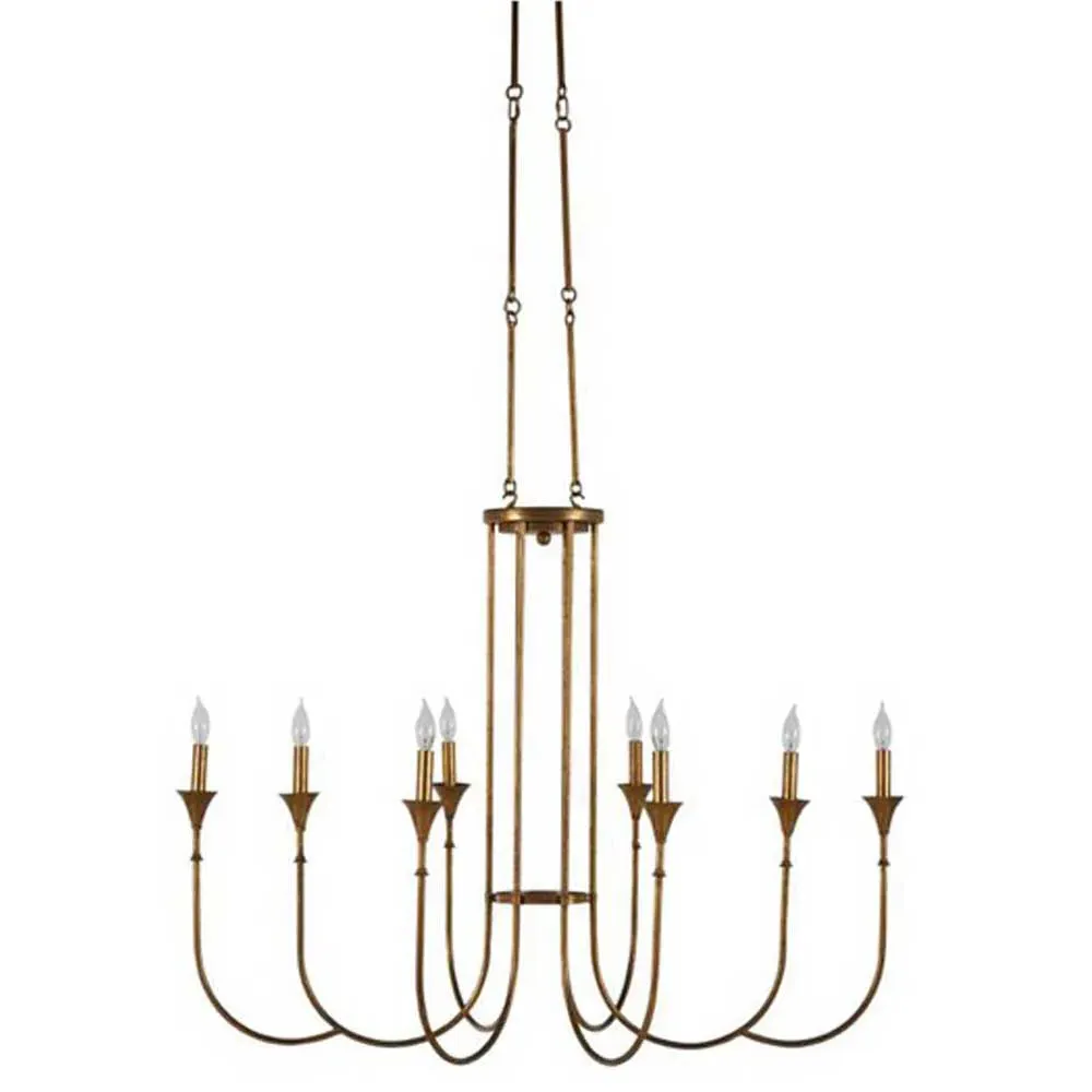 Kathleen Candle Style Chandelier - Gold, Iron