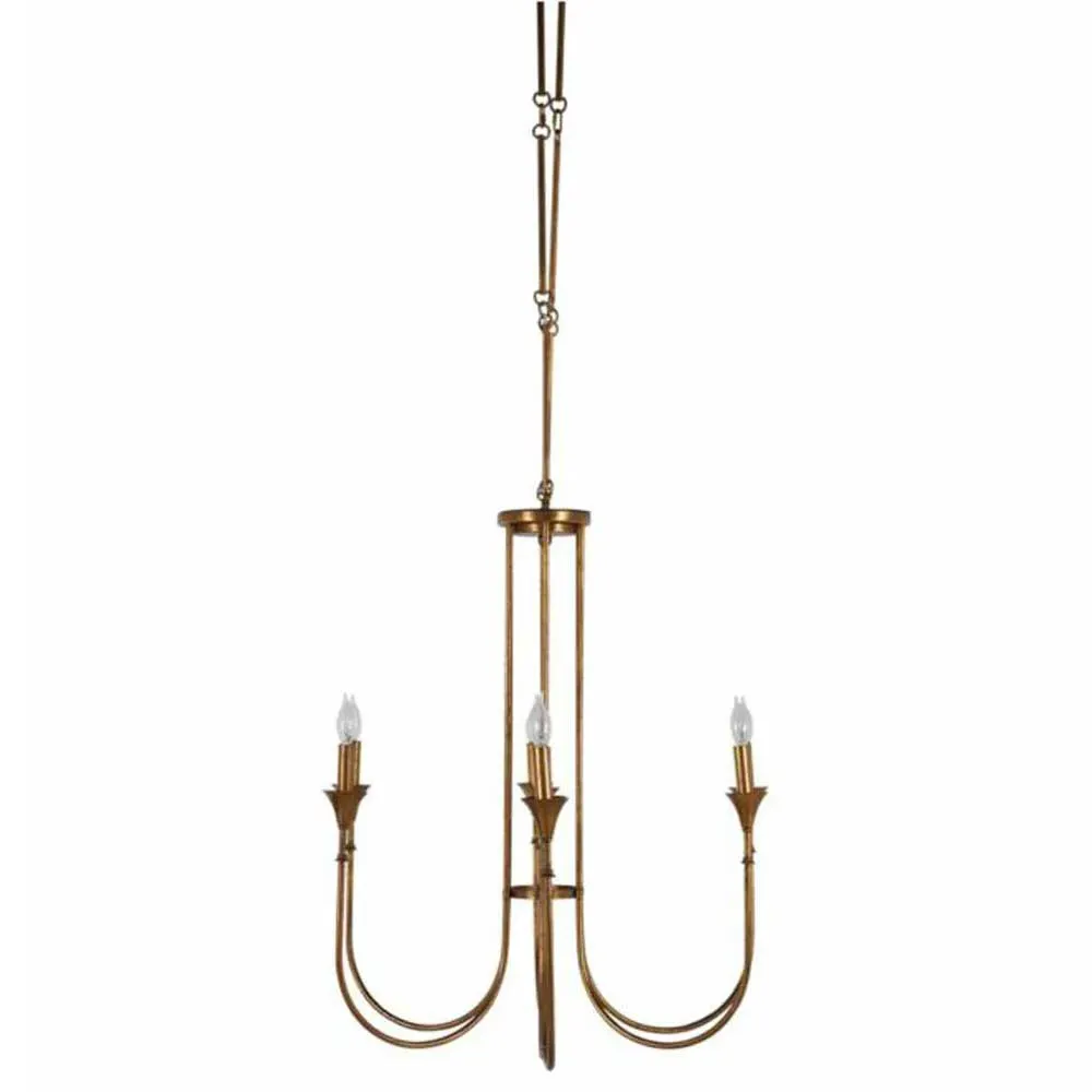 Kathleen Candle Style Chandelier - Gold, Iron