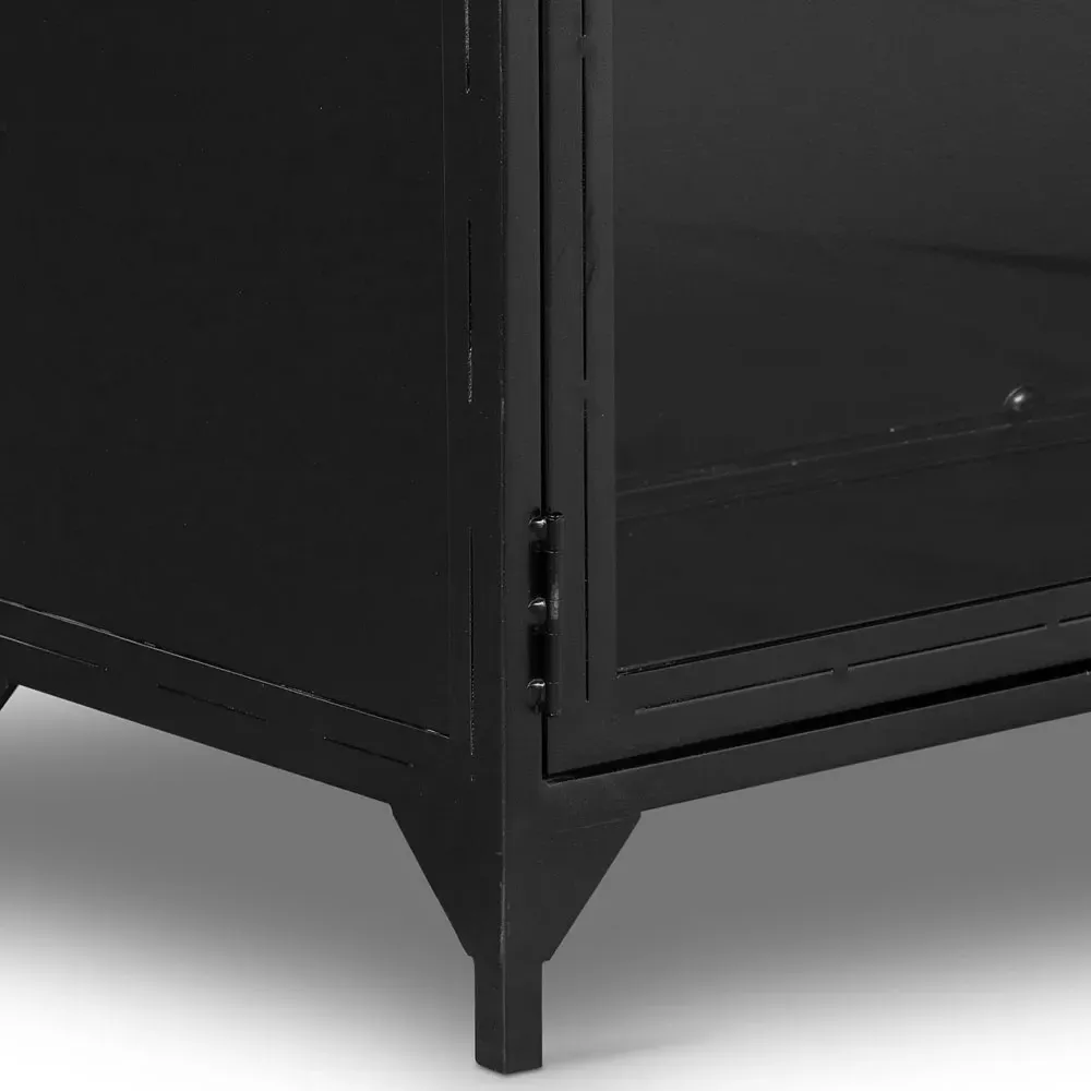 Katren 2-Door Sideboard - Black, Metal