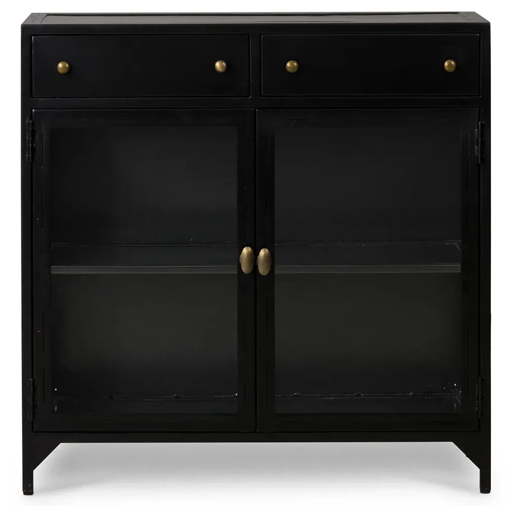 Katren 2-Door Sideboard - Black, Metal image