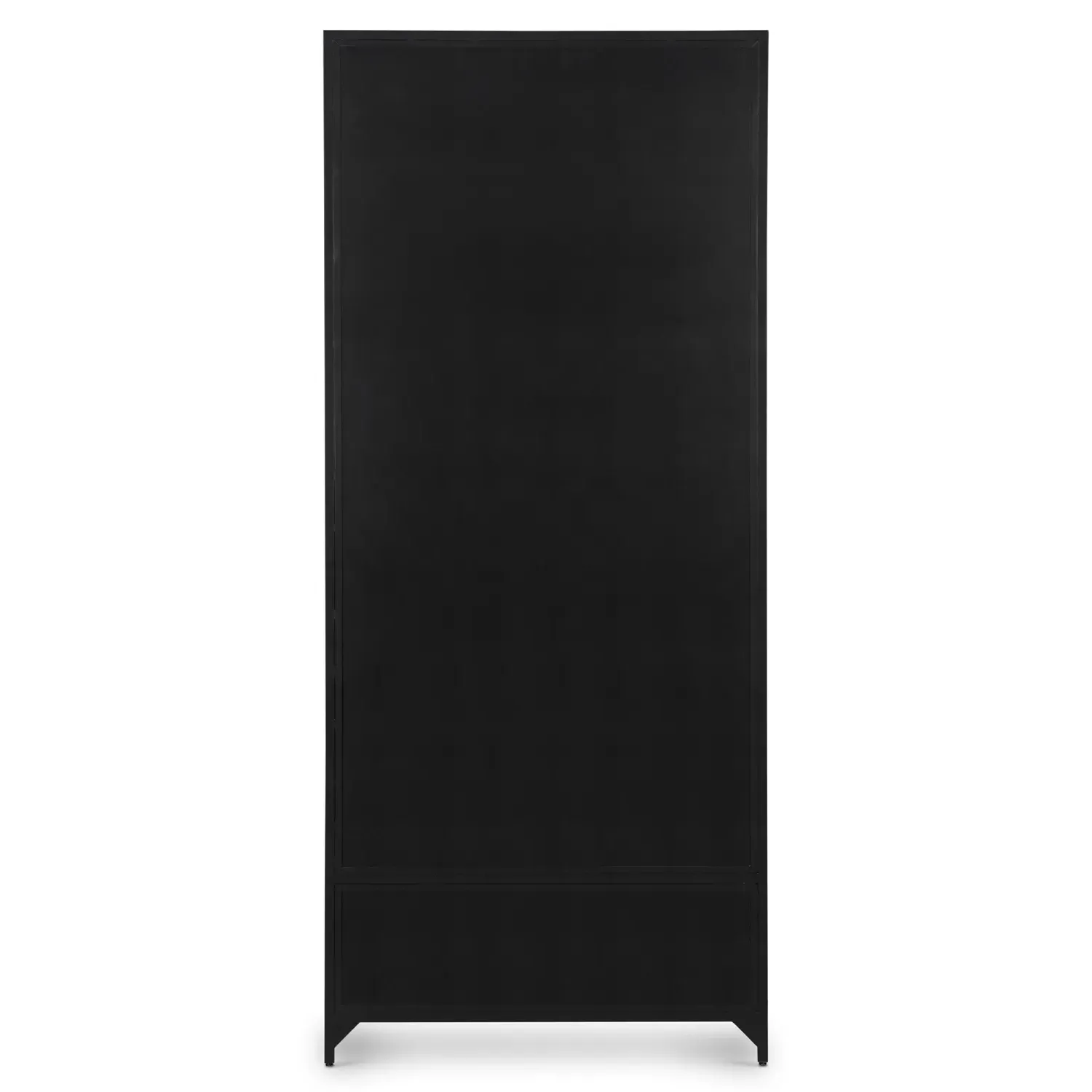 Katren Display Case with Glass Doors - Black, Iron