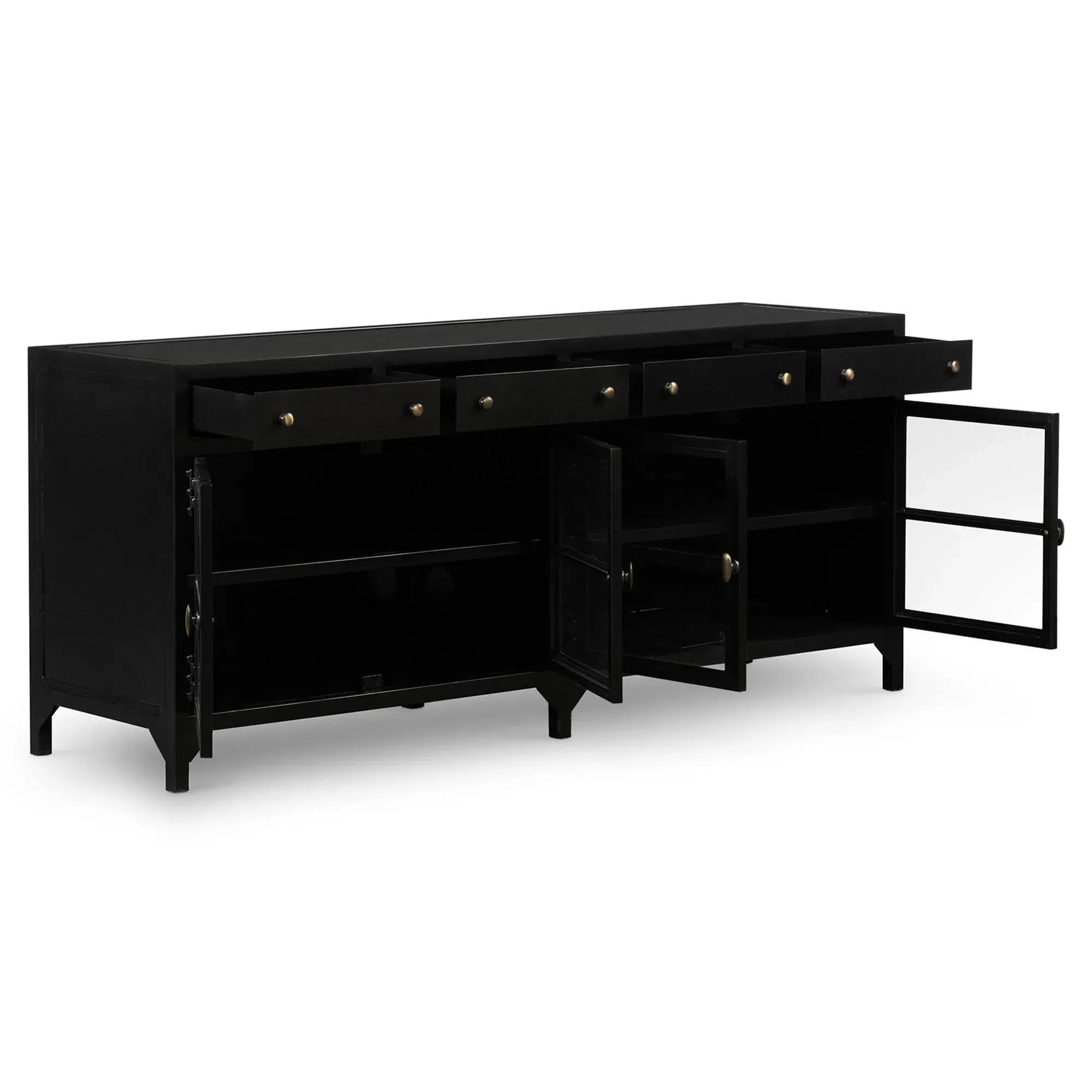 Katren Media Cabinet - Black, Metal