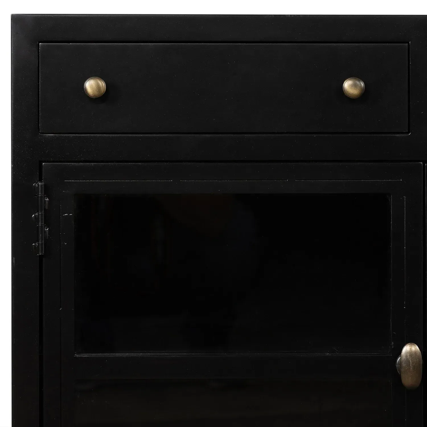 Katren Media Cabinet - Black, Metal