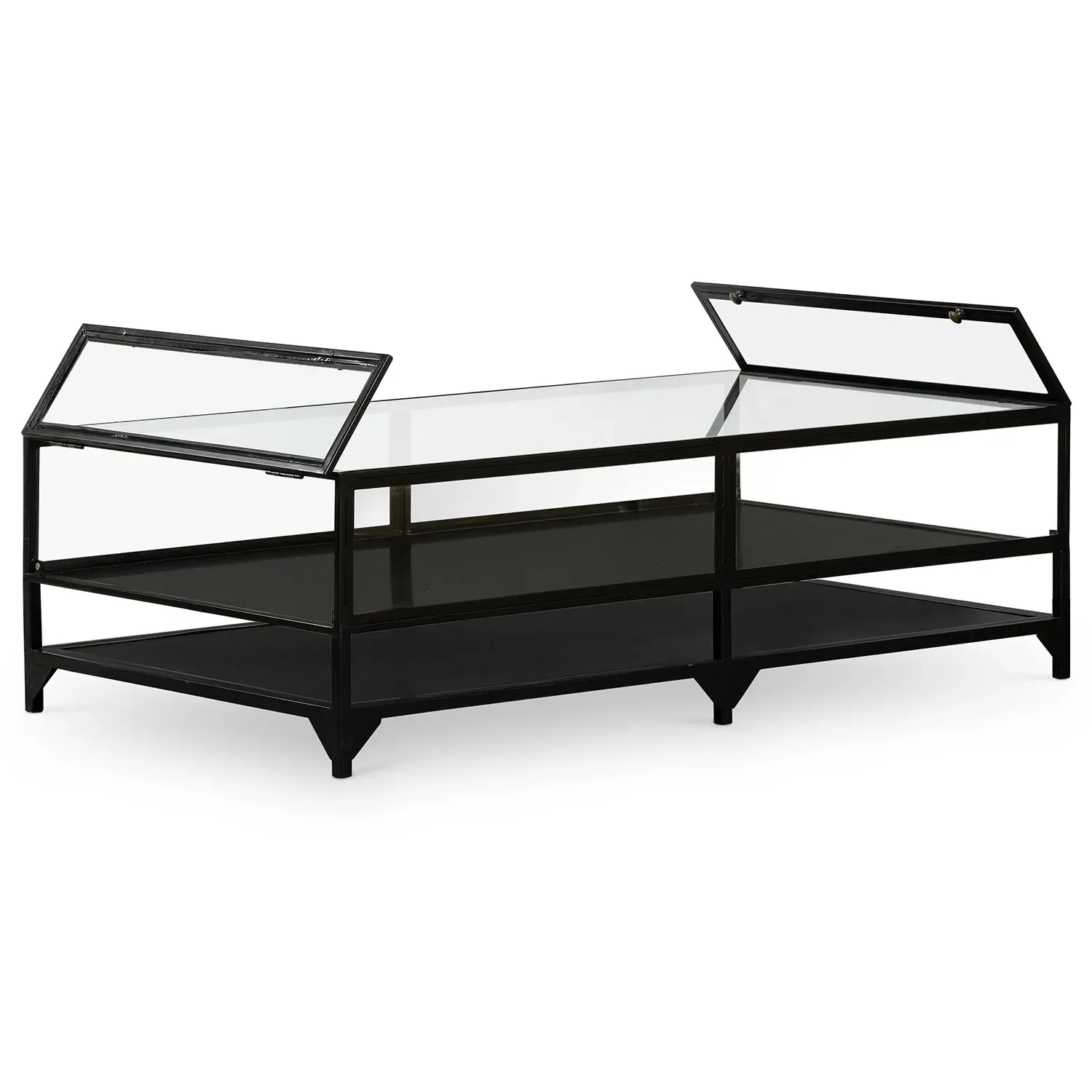 Katren Rectangular Coffee Table - Black, Iron