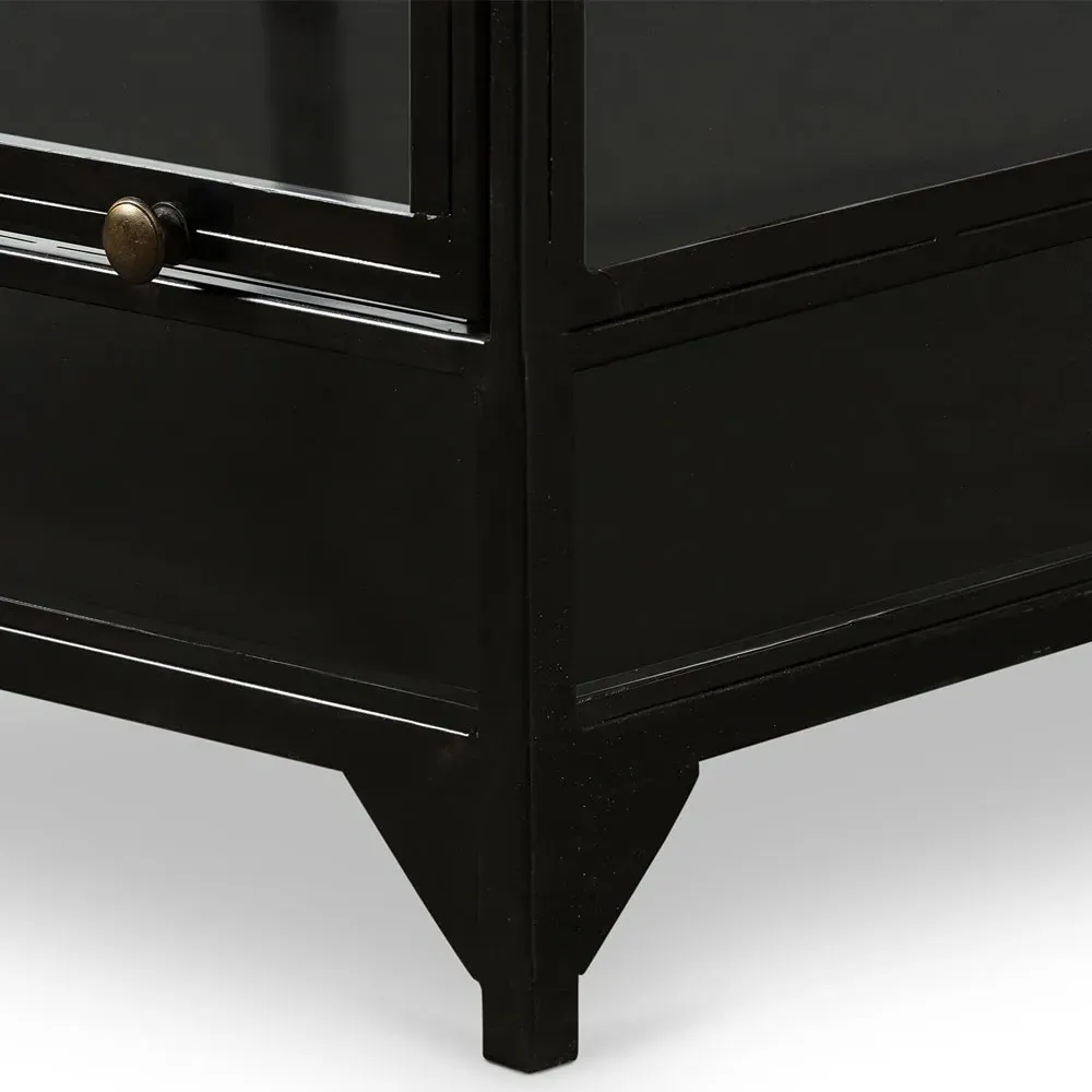 Katren Rectangular Coffee Table - Black, Iron