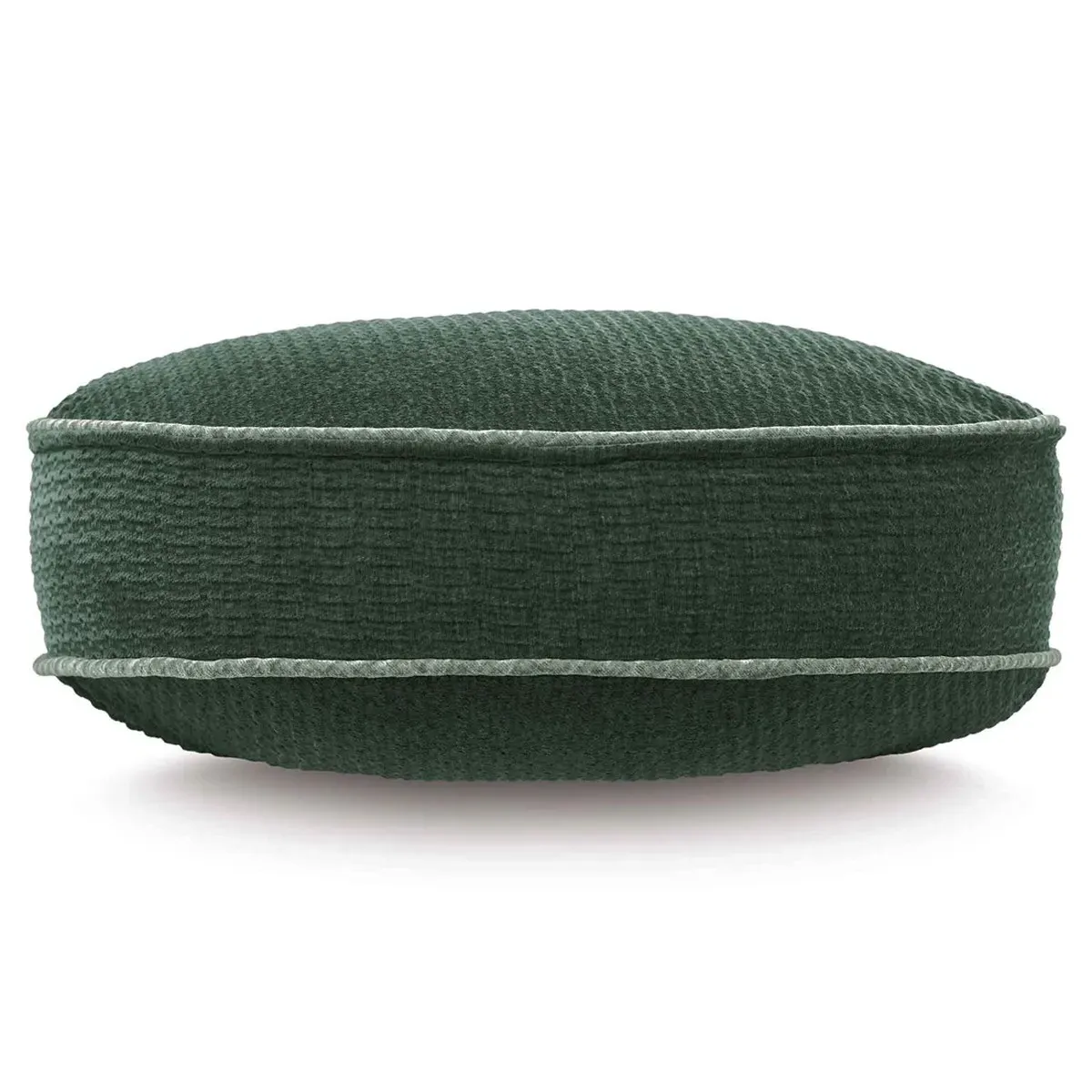 Katriel Round 18x18 Throw Pillow - Green, Chenille