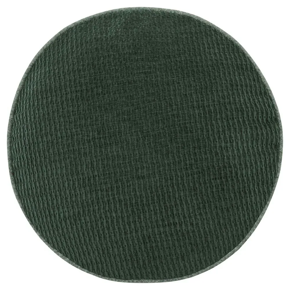 Katriel Round 18x18 Throw Pillow - Green, Chenille