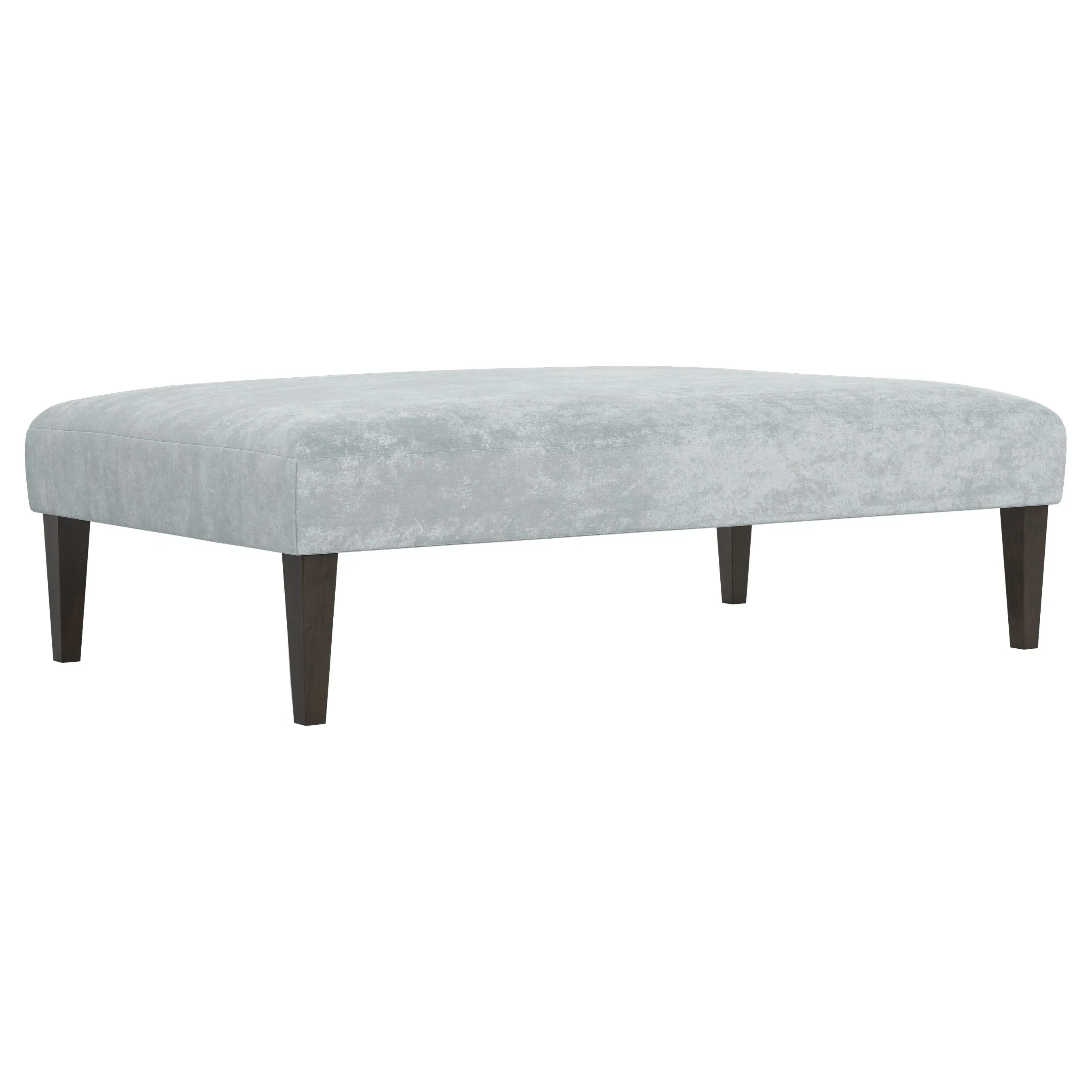Kavita Rectangular Ottoman - Pale Blue