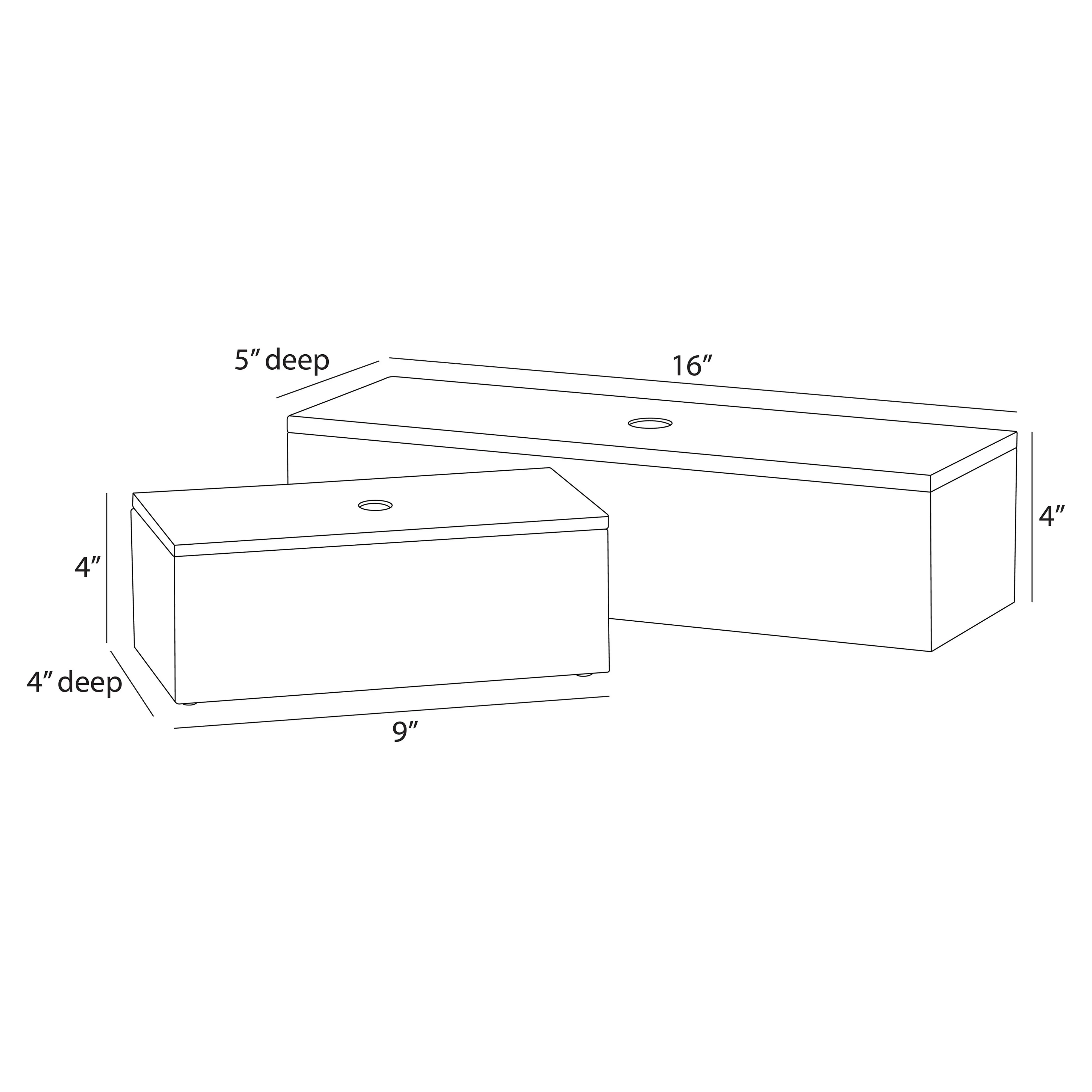 Kayce Swirled Resin Decorative Box Set - Black