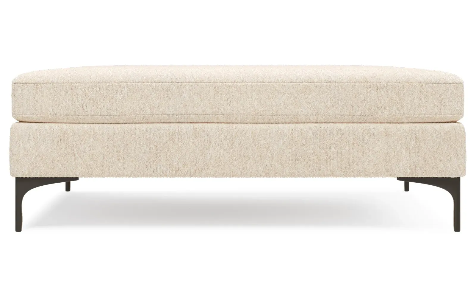 Kaydence Square Ottoman - Angora Cream