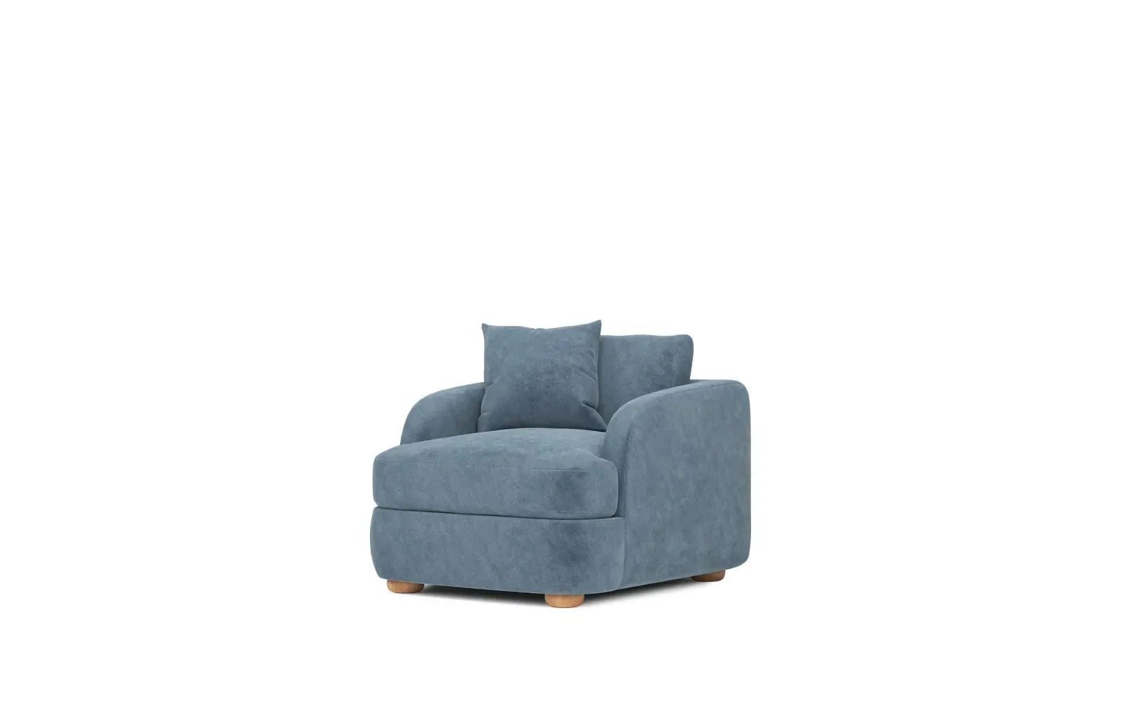 Kaysen Armchair - Twilight Blue, Performance Velvet