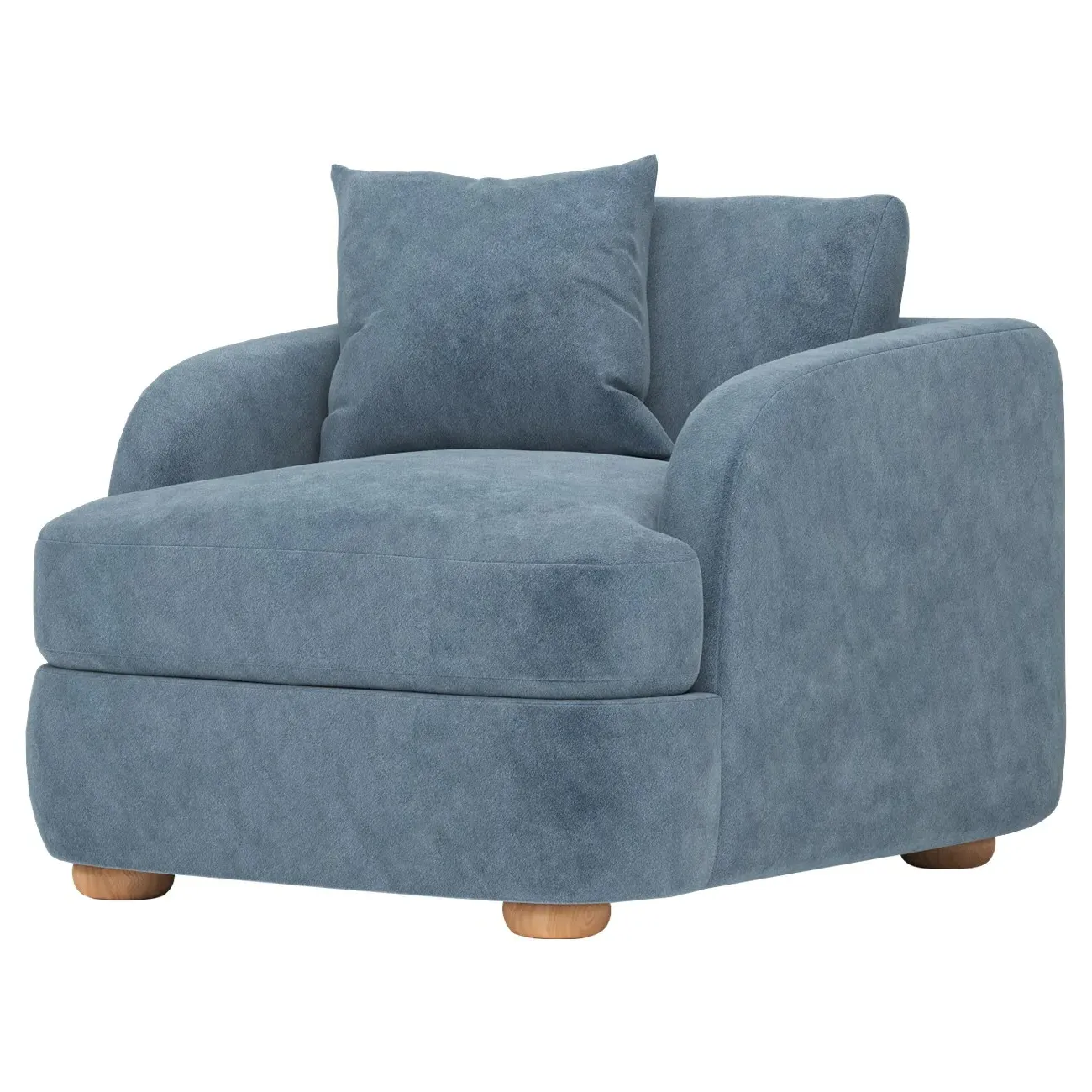 Kaysen Armchair - Twilight Blue, Performance Velvet image