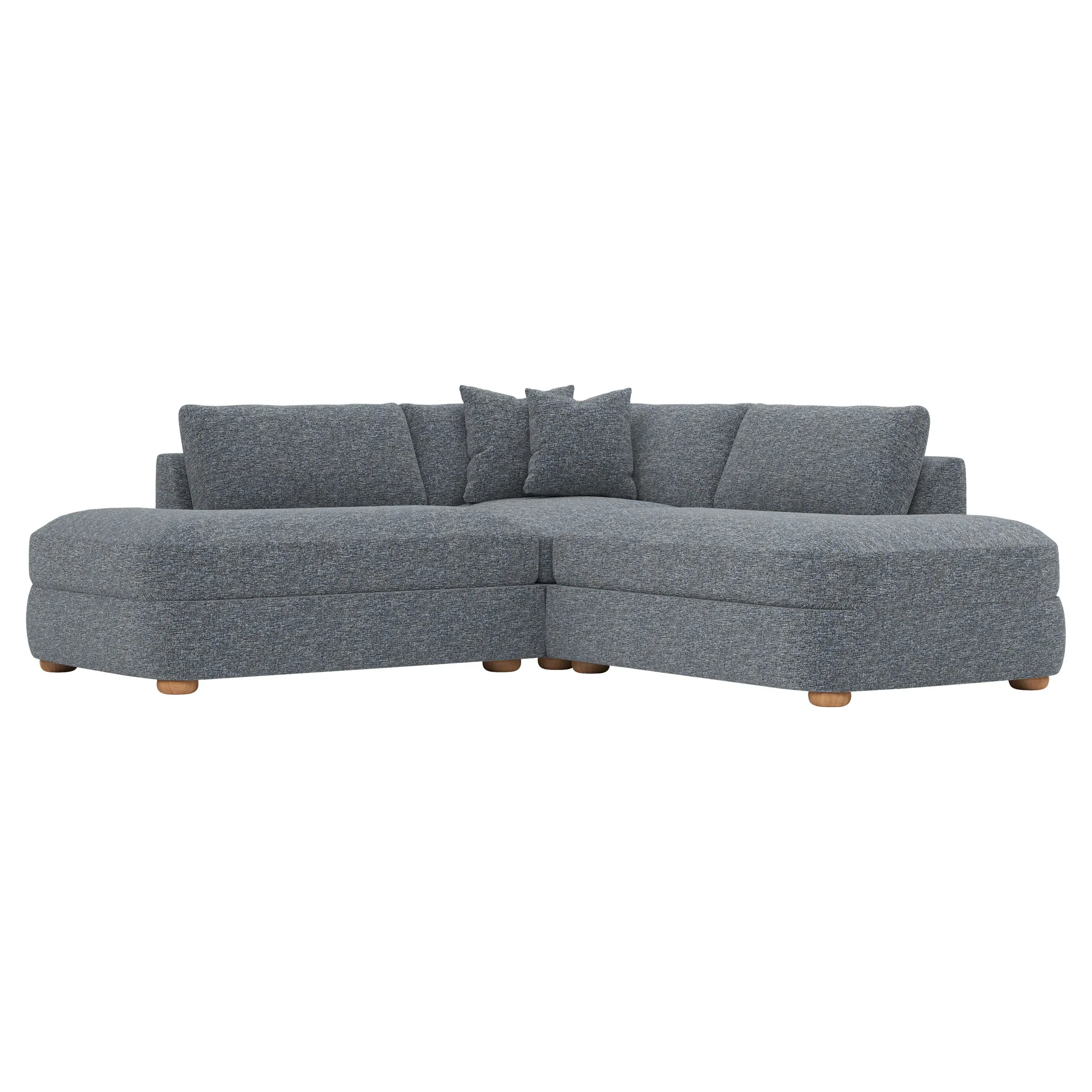 Kaysen Corner Bumper Sectional - Fisherman Blue image