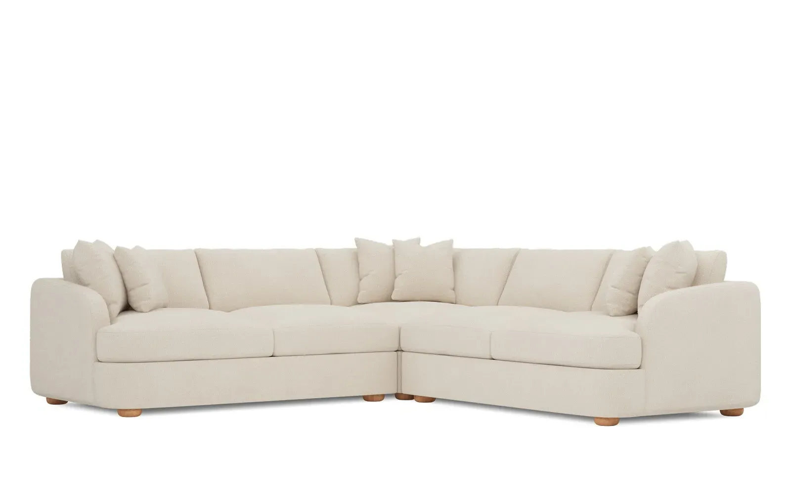 Kaysen Corner Sectional - Coconut Cream
