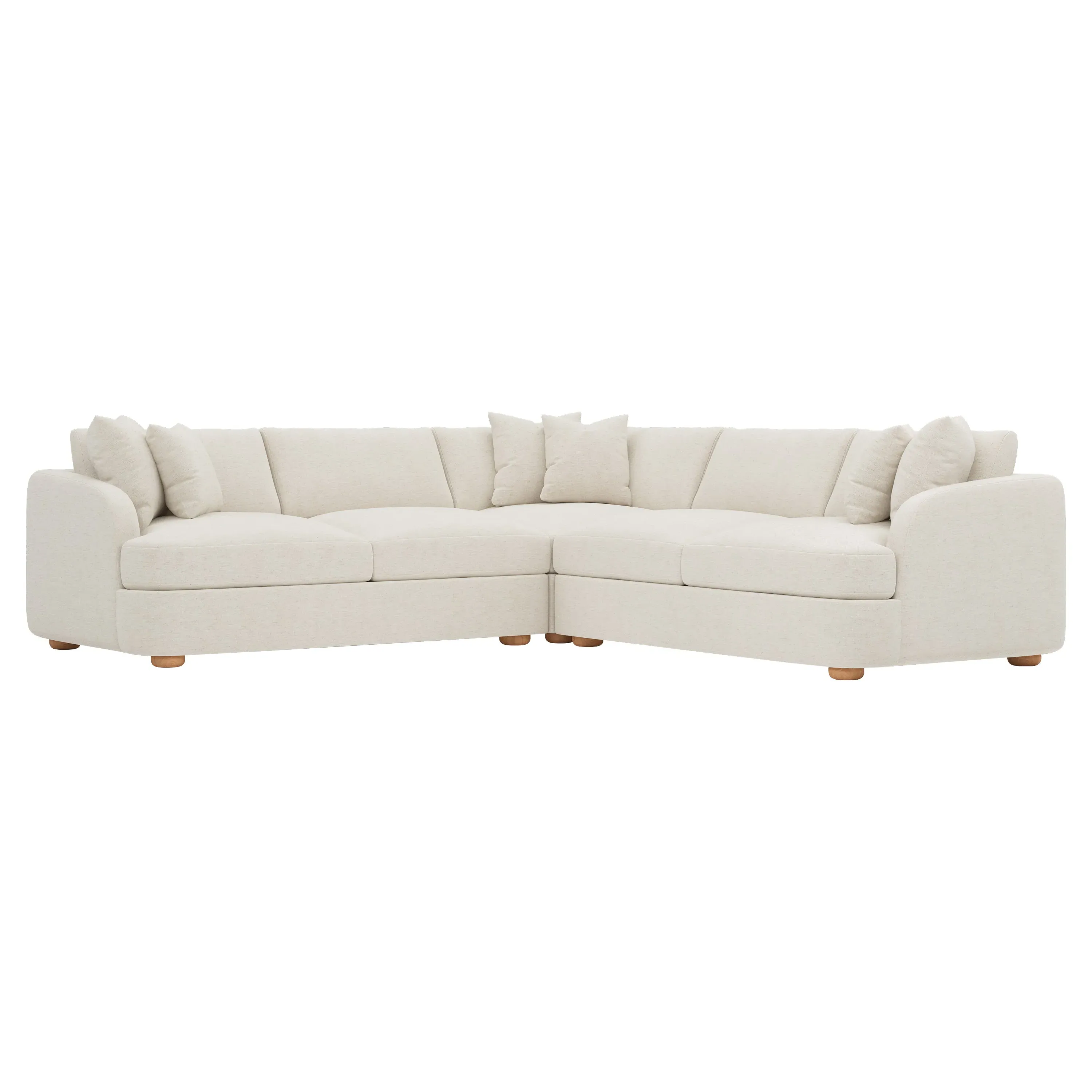 Kaysen Corner Sectional - Heathered Ivory