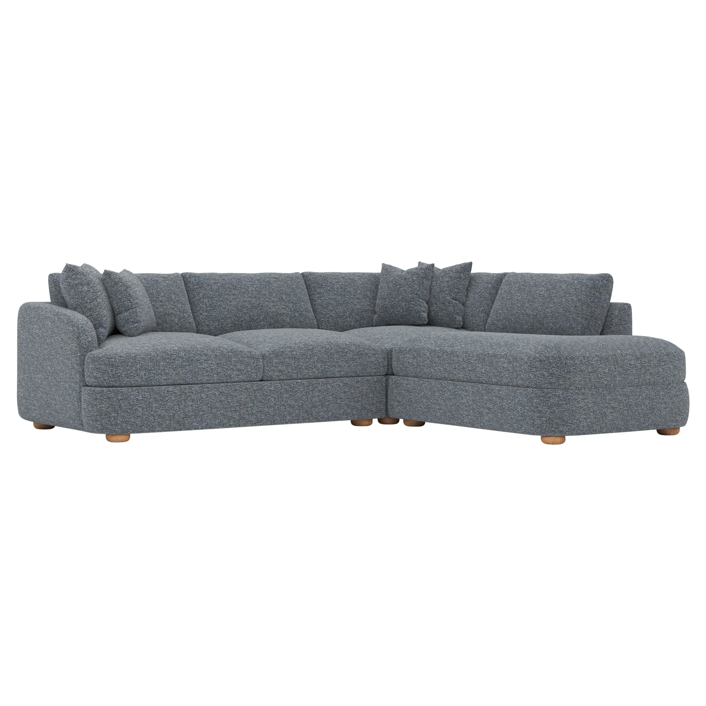Kaysen Left Bumper Sectional - Fisherman Blue image