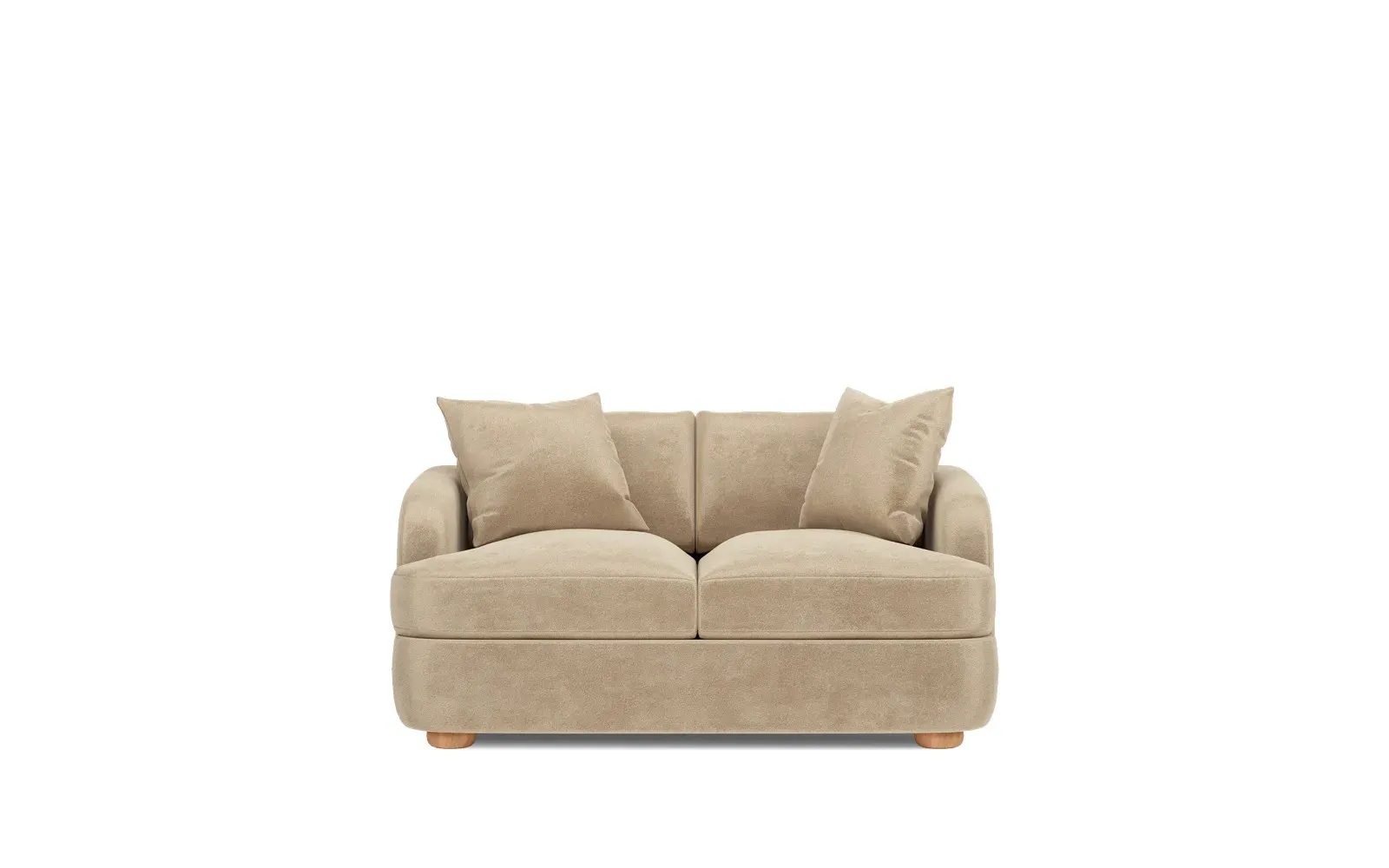 Kaysen Loveseat - Champagne, Performance Velvet