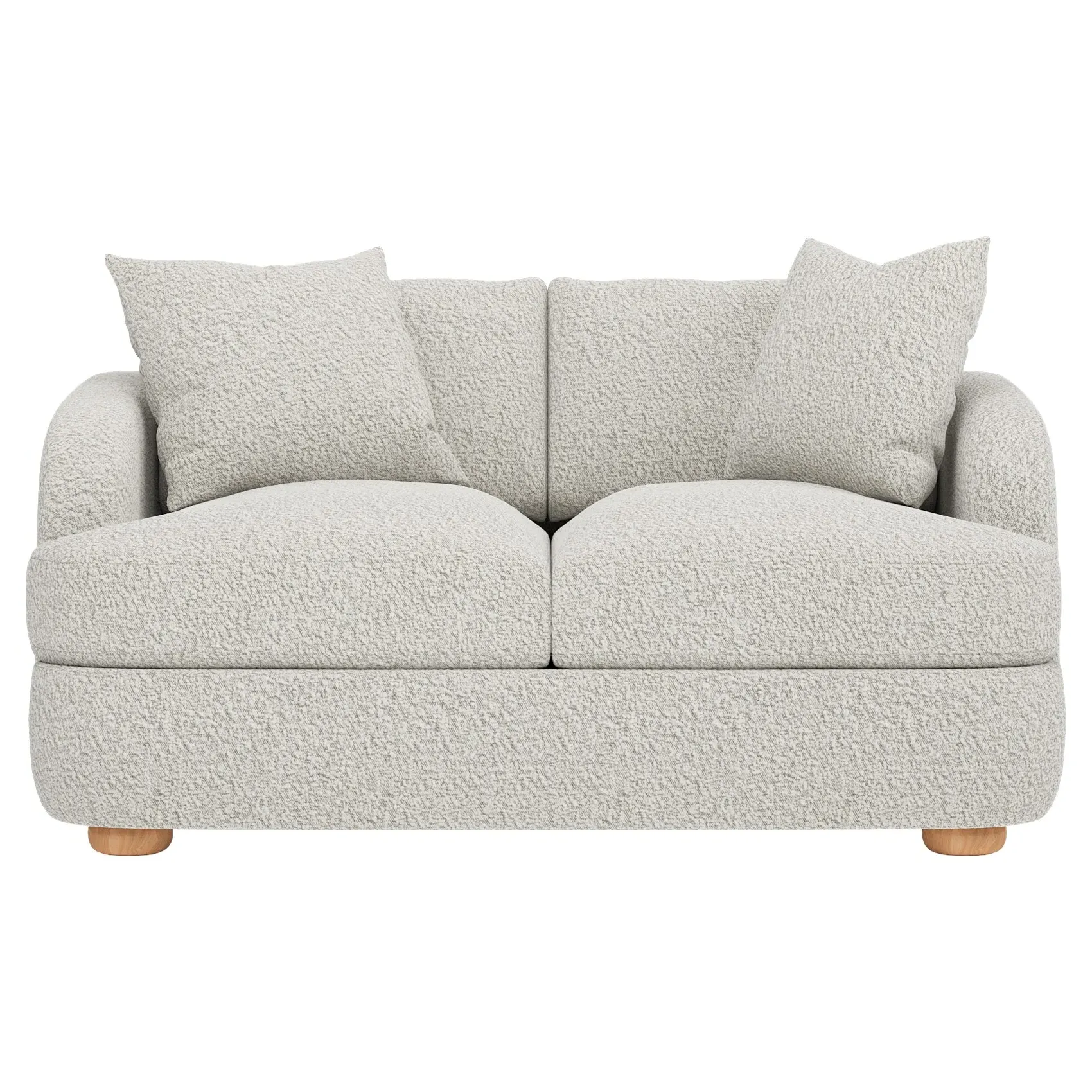 Kaysen Loveseat - Cloud Grey, Textured Bouclé image