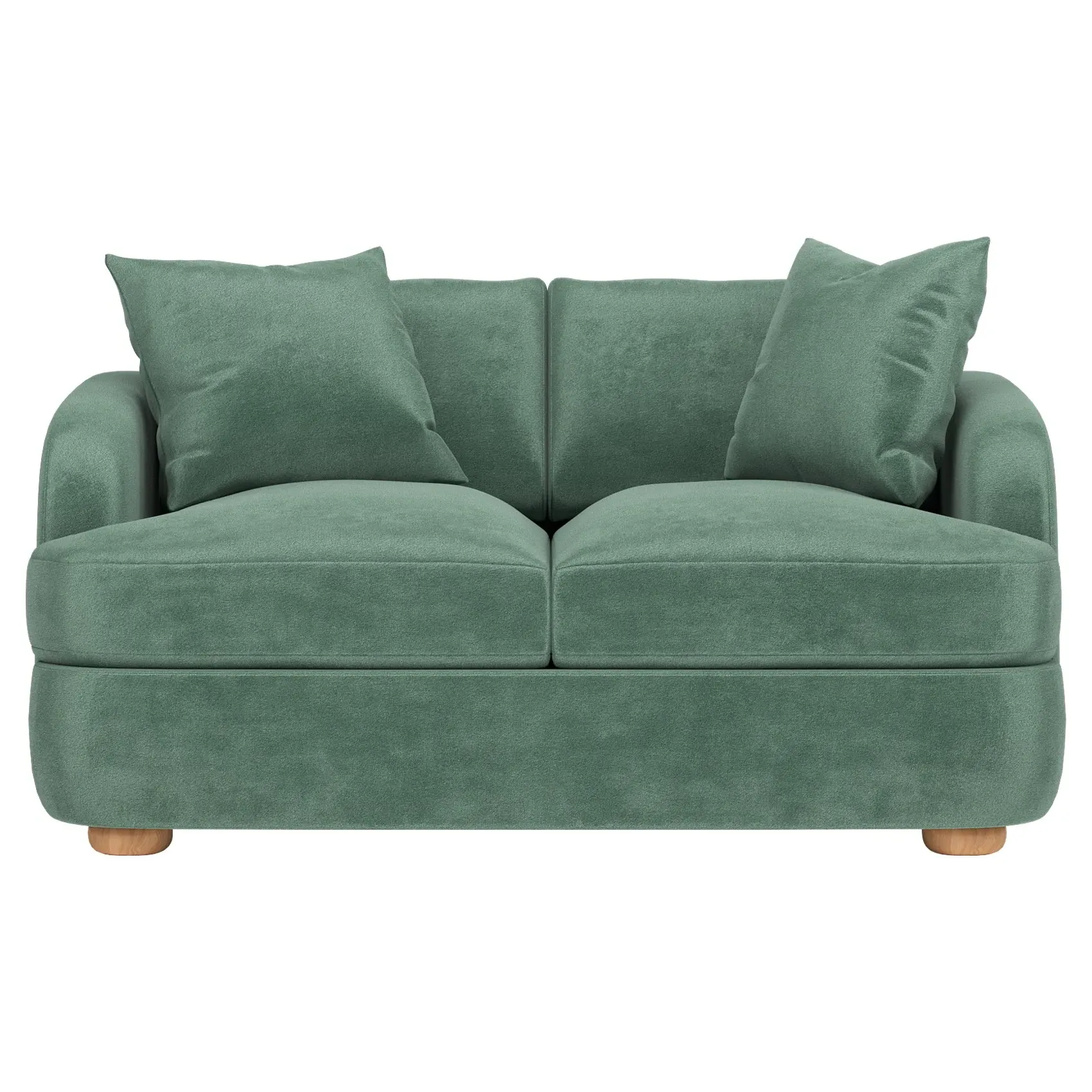 Kaysen Loveseat - Stone Pine, Performance Velvet