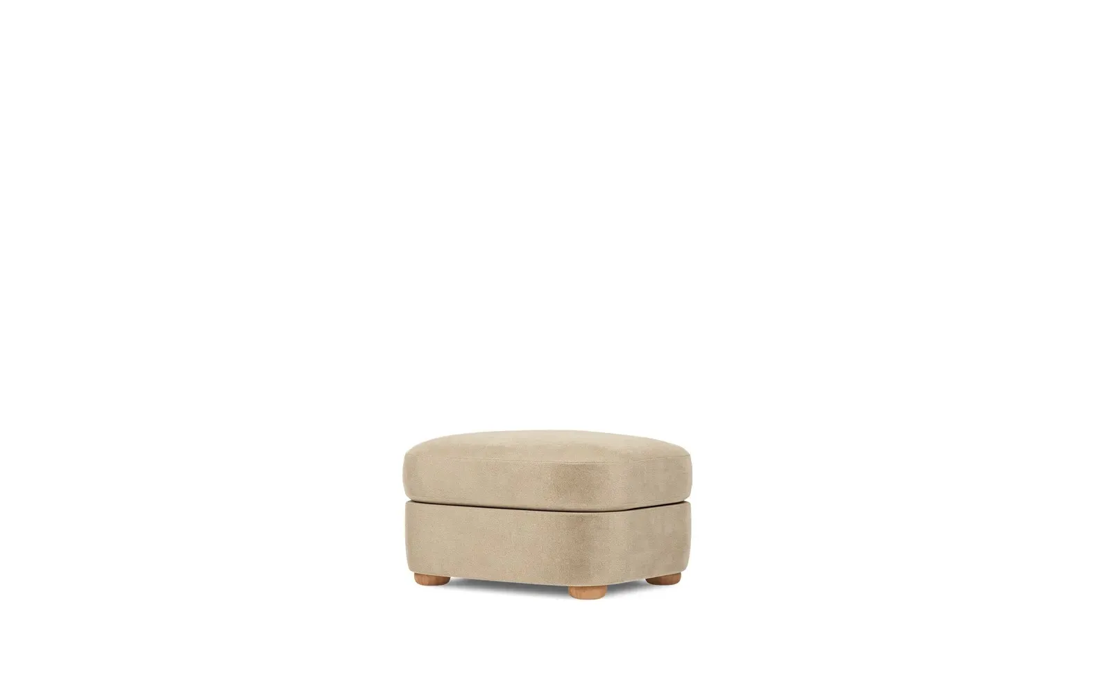 Kaysen Ottoman - Champagne, Performance Velvet
