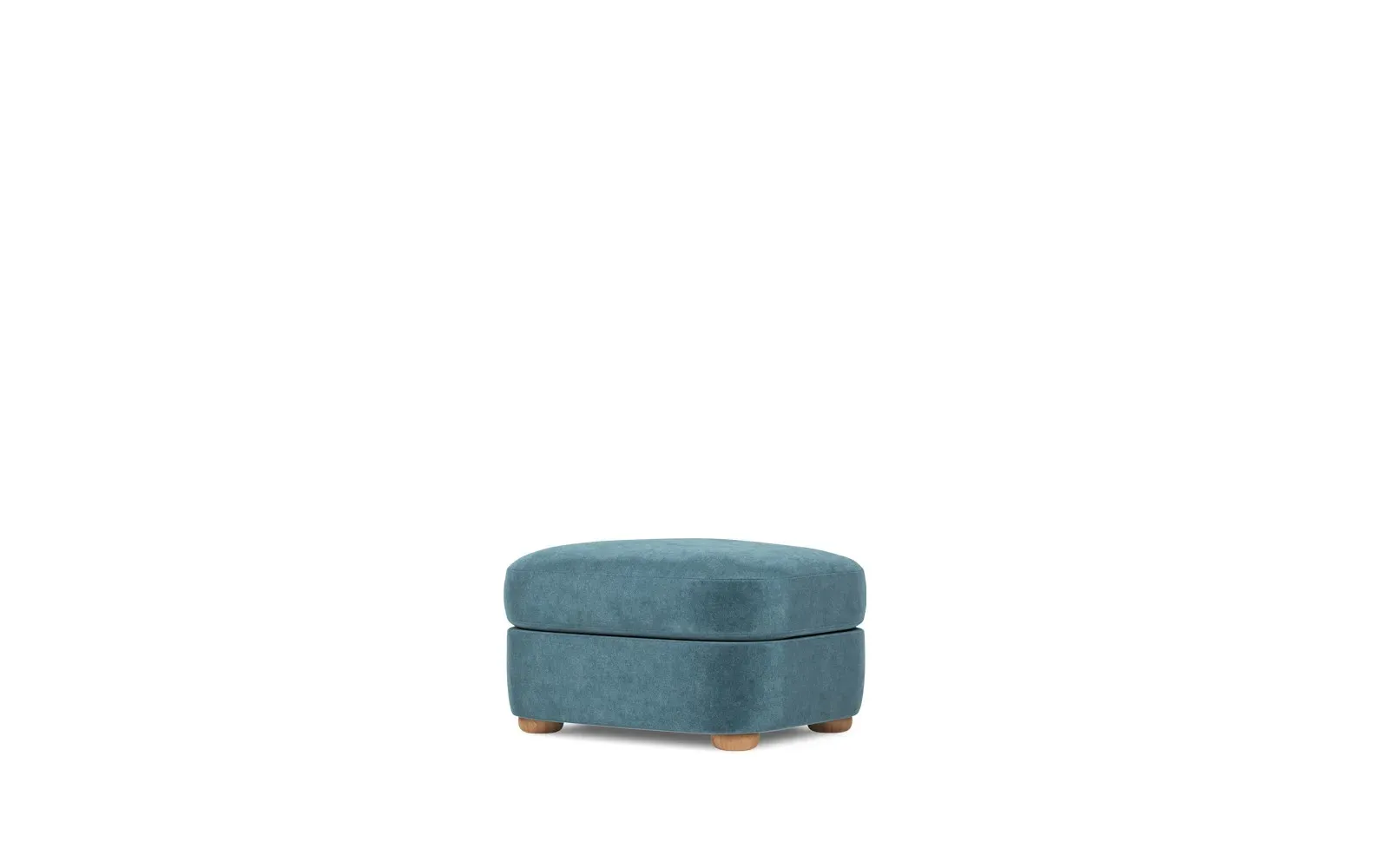 Kaysen Ottoman - Lakeside, Performance Velvet