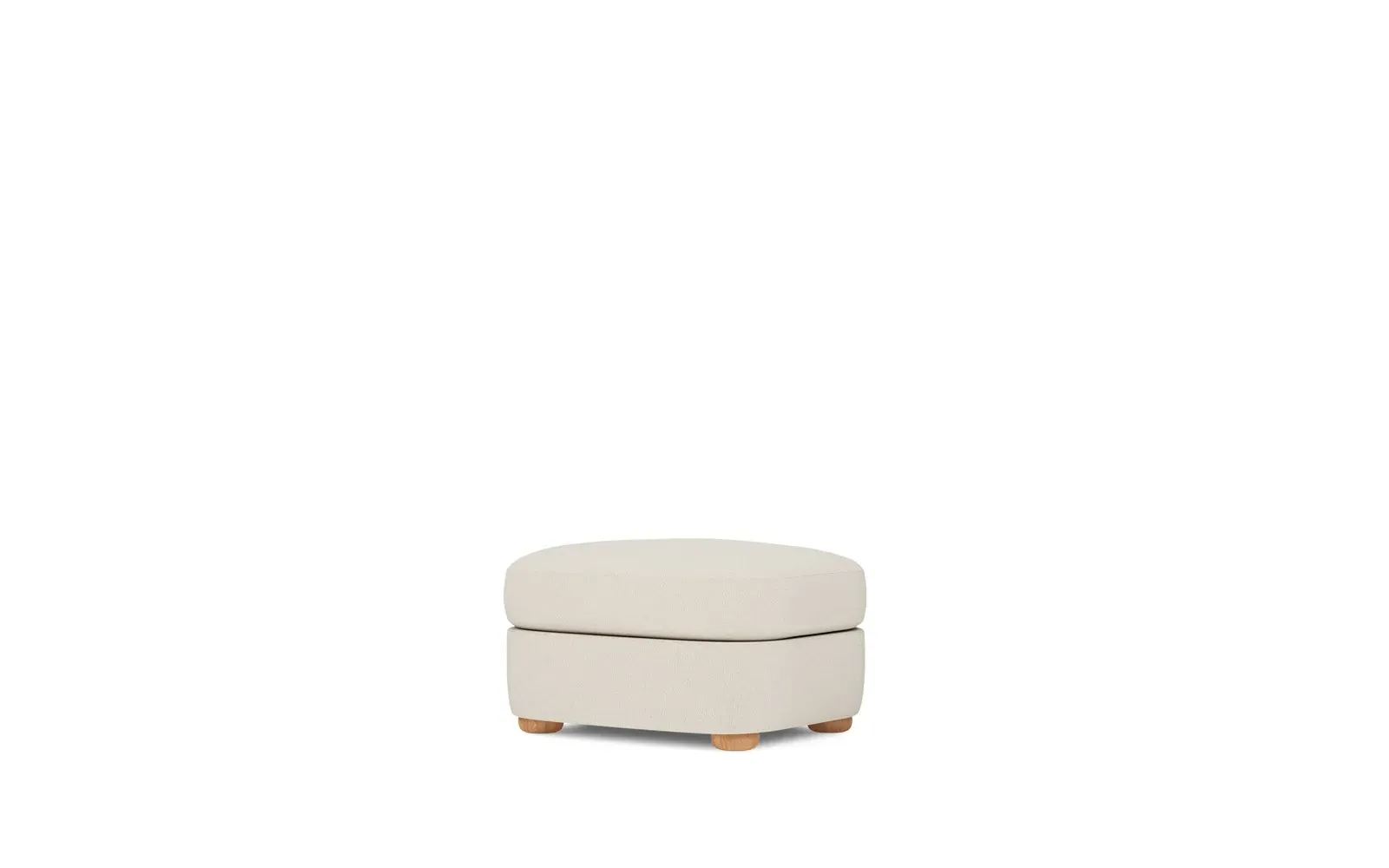 Kaysen Performance Ottoman - Coconut Cream