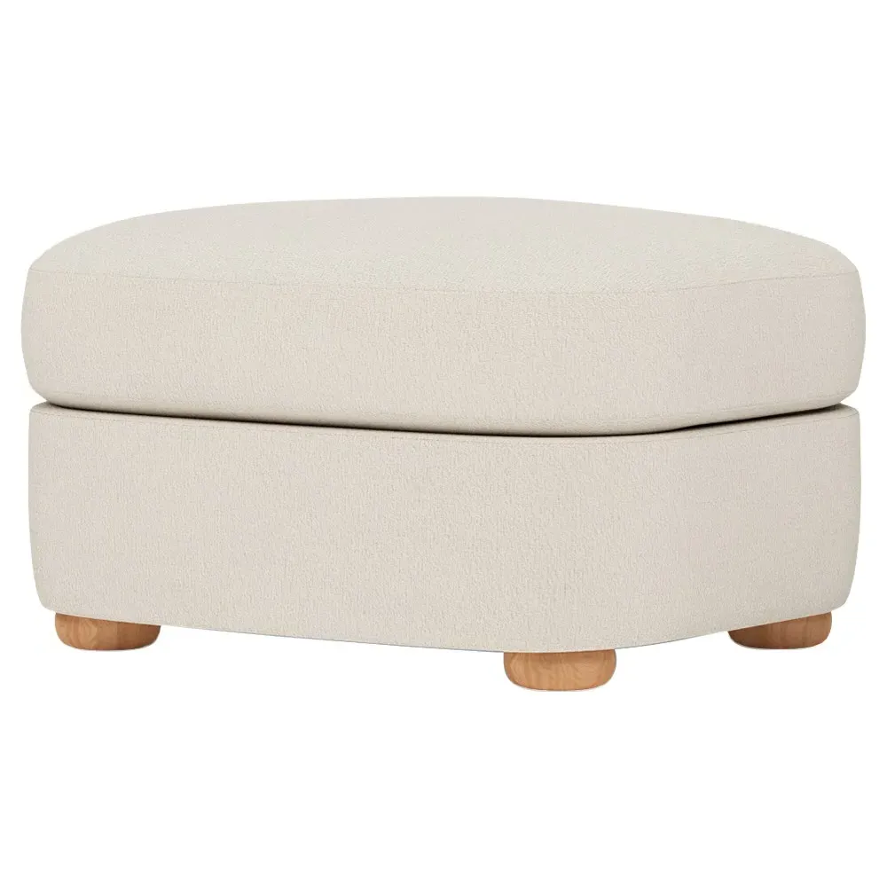 Kaysen Performance Ottoman - Coconut Cream image